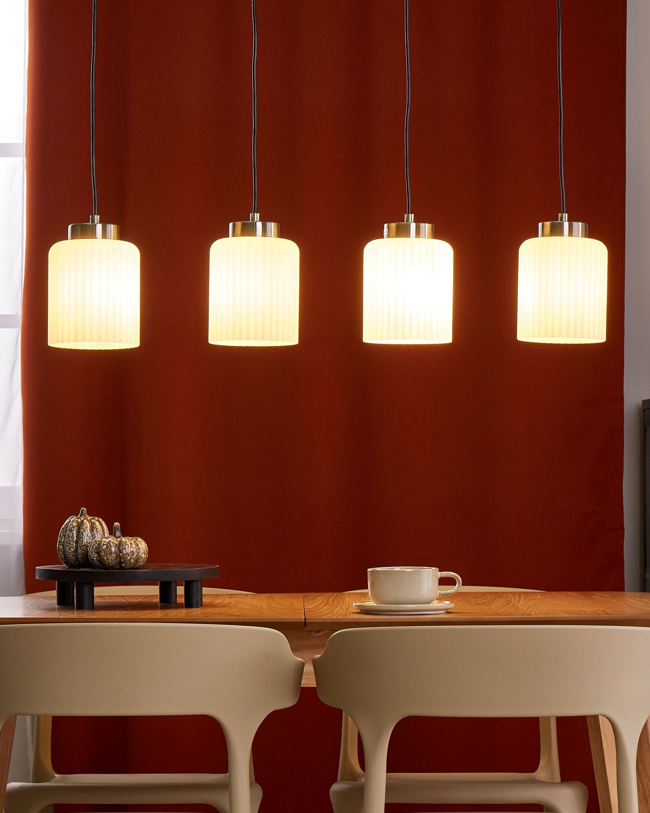 Pendant Lamp CAUDELO Metal Black/ White