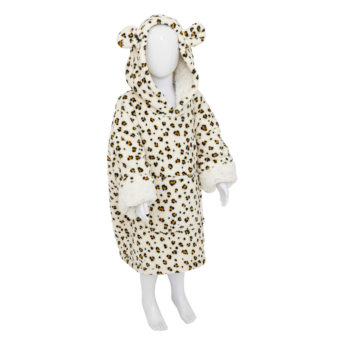 Leopard motif children's slanket "Hiss" Yellow, age 3 to 10