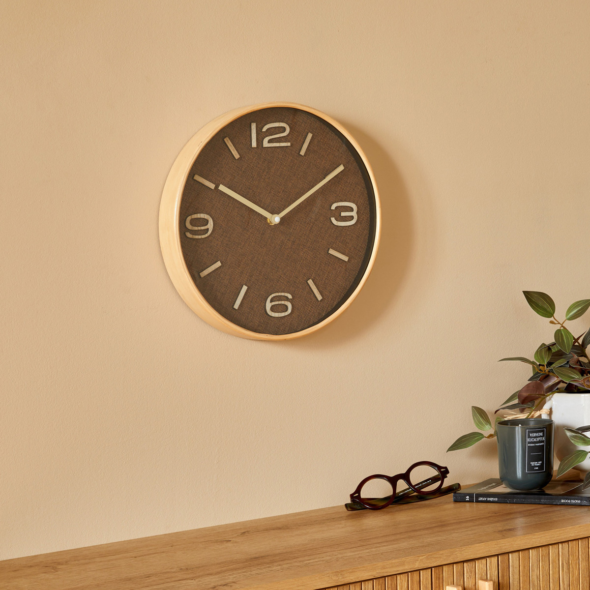 Clock "Ellis" Tonka Brown, D. 30 cm