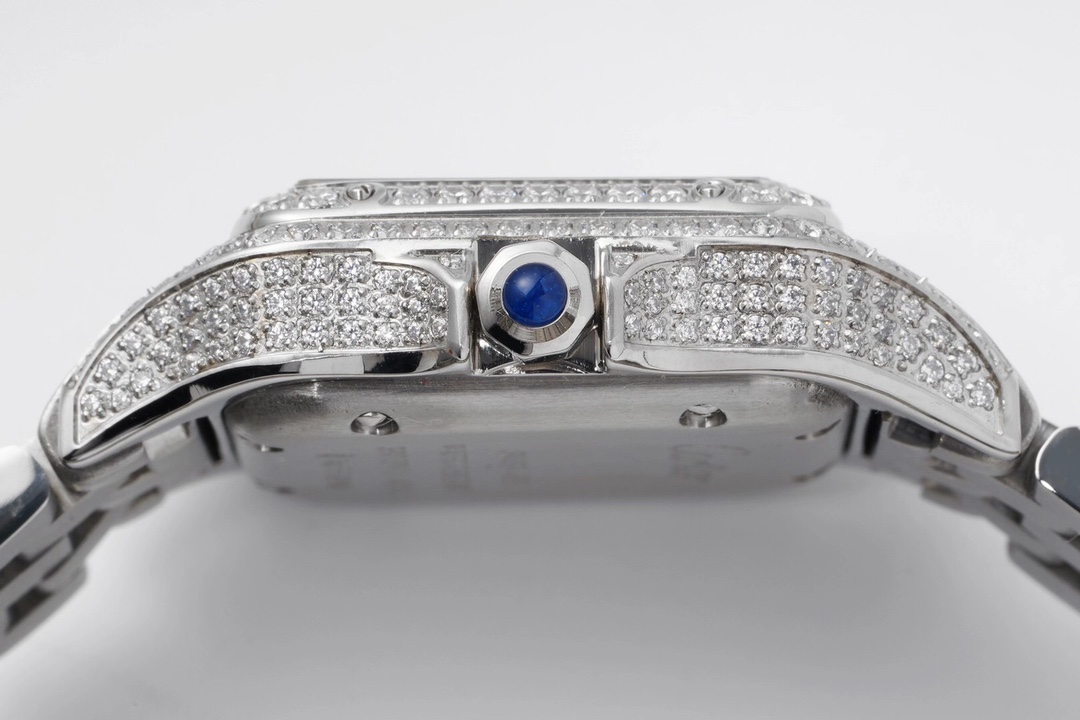 Cartier Cheetah Full of Diamonds Ladies 37MM-White Gold(1:1 replica) - Top club