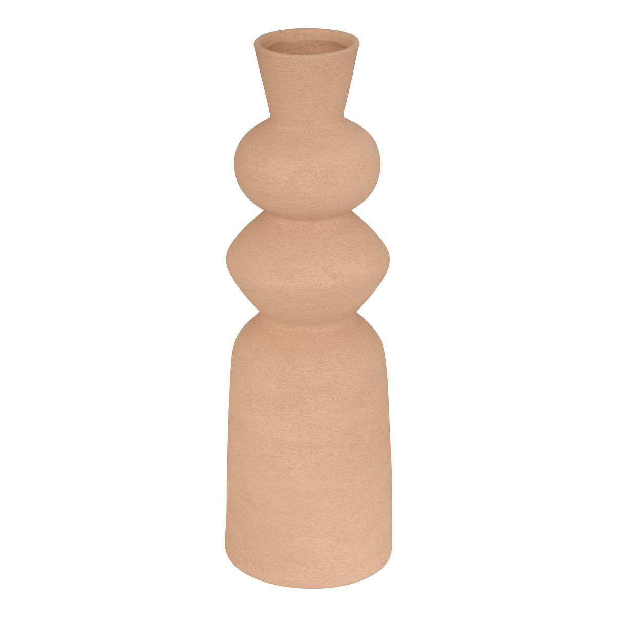 Vase "Ezia" Brown Tonka, H.48 cm