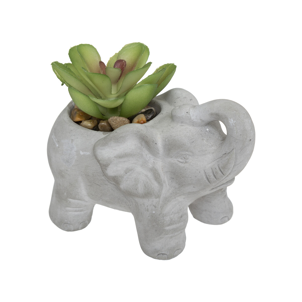 Artificial plant "Elephant" Cement pot, H.10 cm