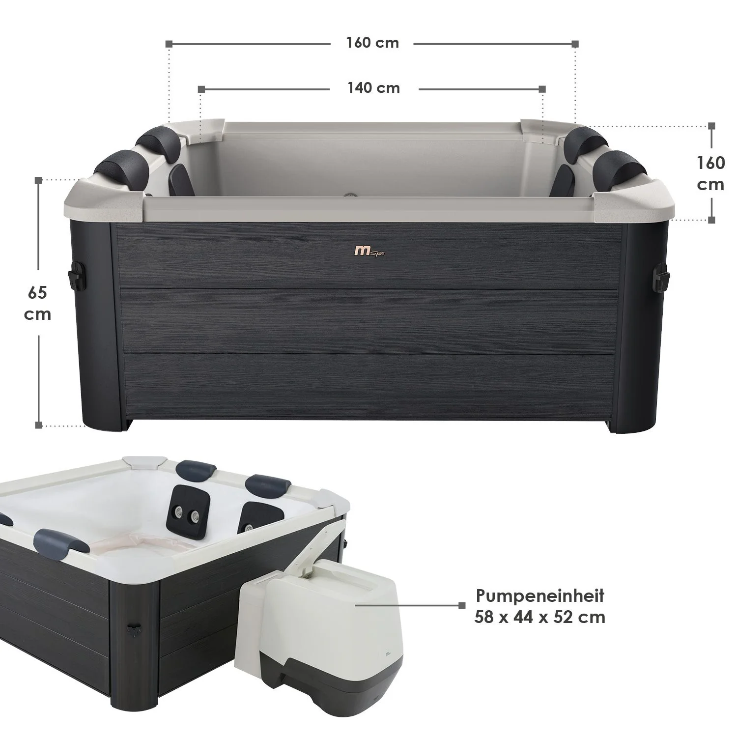 2026 Spa Whirlpool Oslo con iluminación LED
