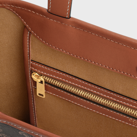 Replicate SMALL CABAS IN TRIOMPHE CANVAS AND CALFSKIN TAN(1:1 replica)1:1High-quality replica
