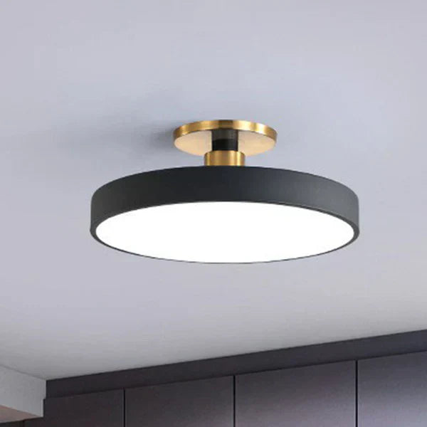 RoundGlow Scandinavische Plafondlamp - Elegant Minimalistisch Ontwerp voor Elke Kamer