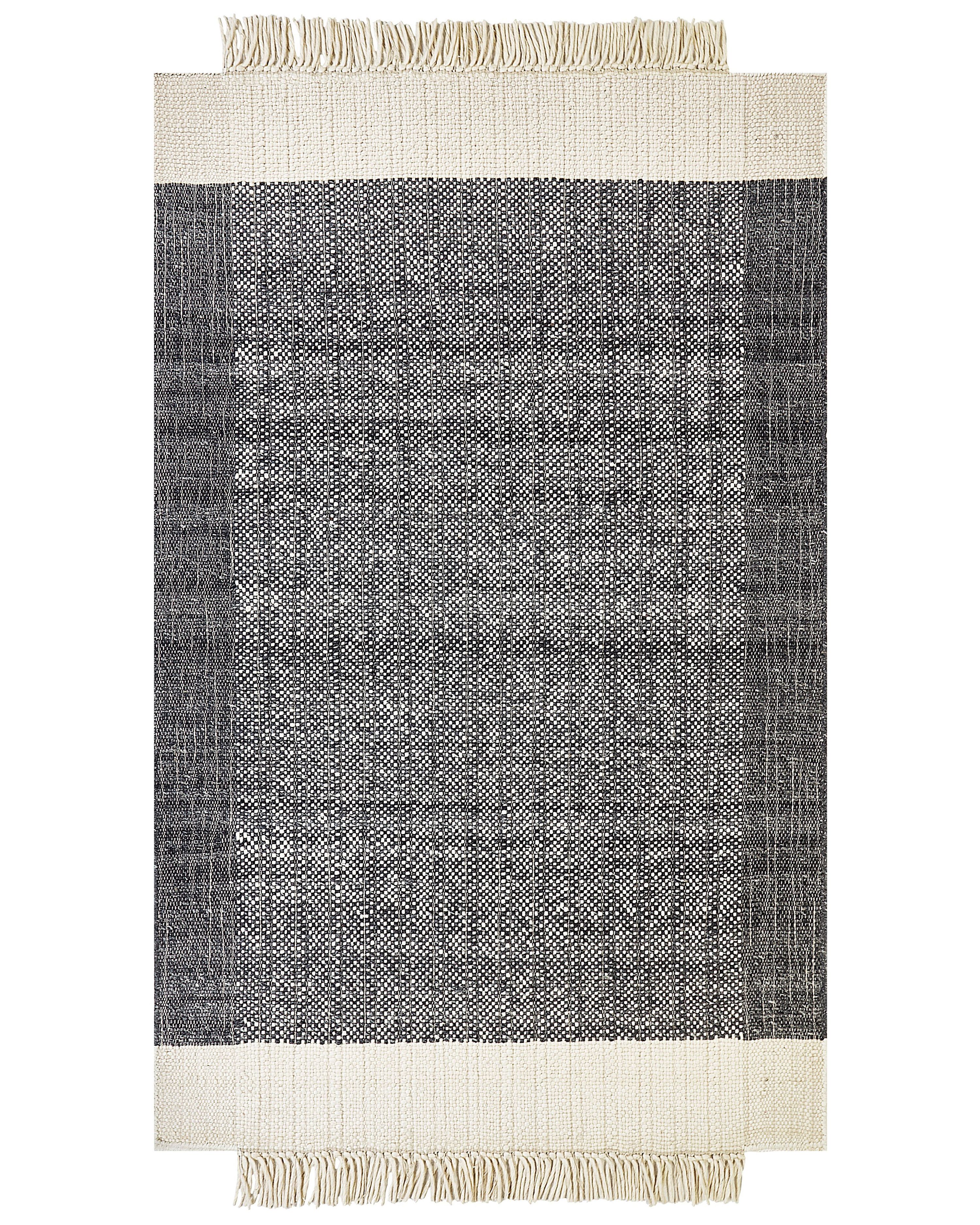 Rug ATLANTI Black 160 x 230 cm Wool