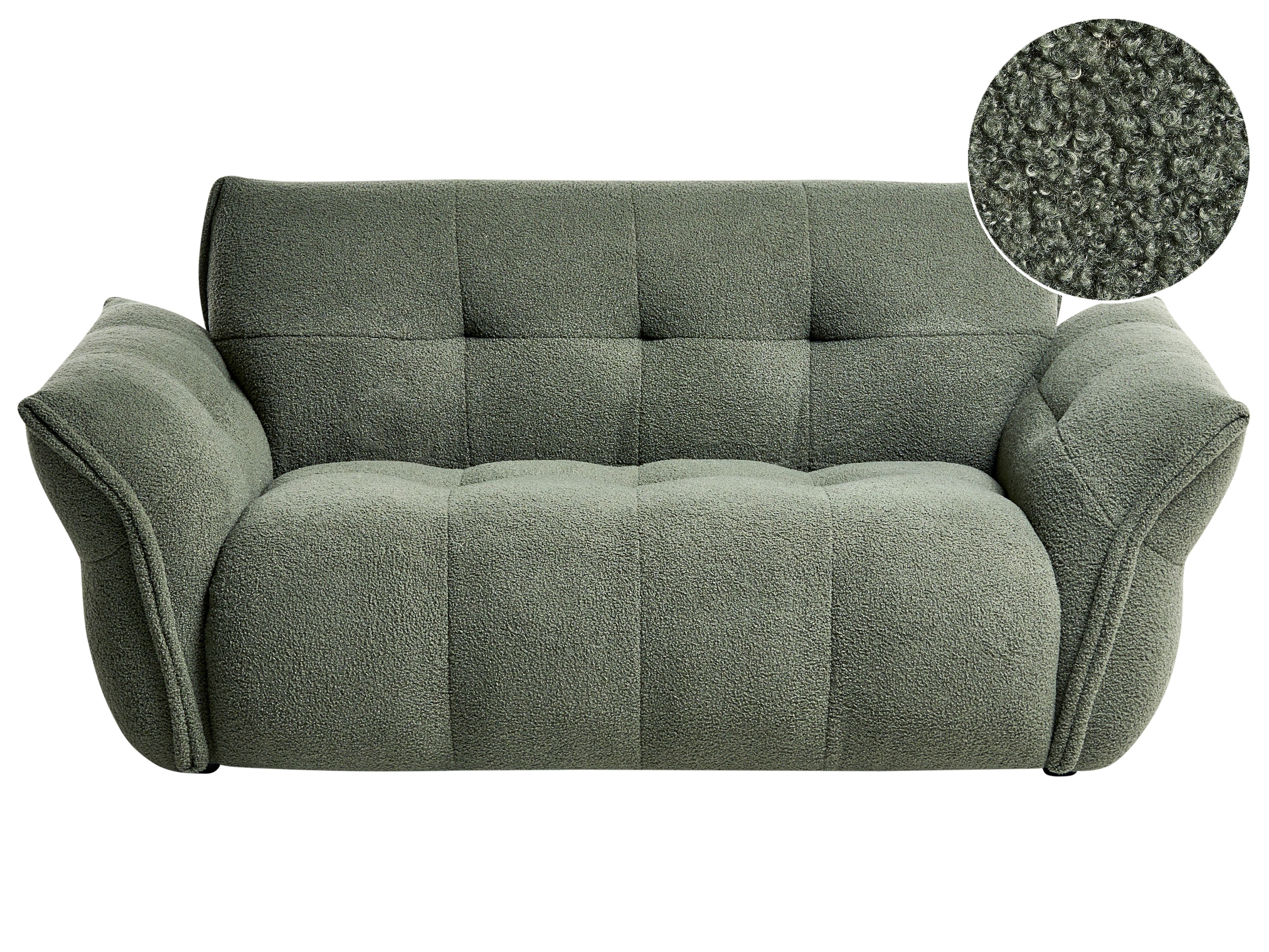Sofa 2 Seater HALBA Boucle Green