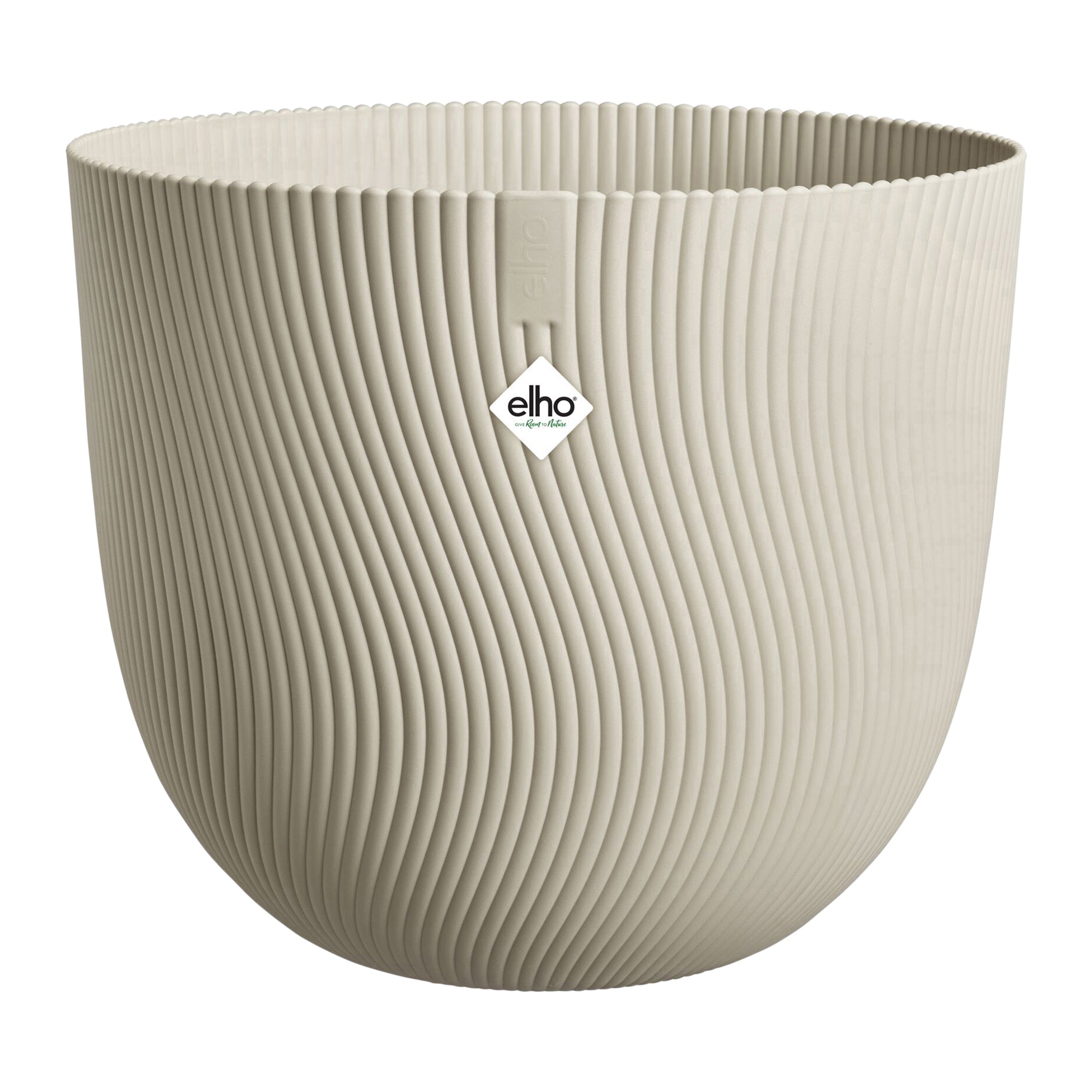 Elho Sereh Rond - Beige - Ø 47 x H 40 cm - Binnen en Buiten - 100% ger