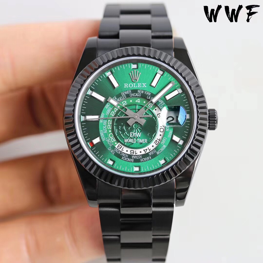 Rolex Skywalker ROLEX Series - DIW Modified - 40MM - Green(1:1 replica) - Top club