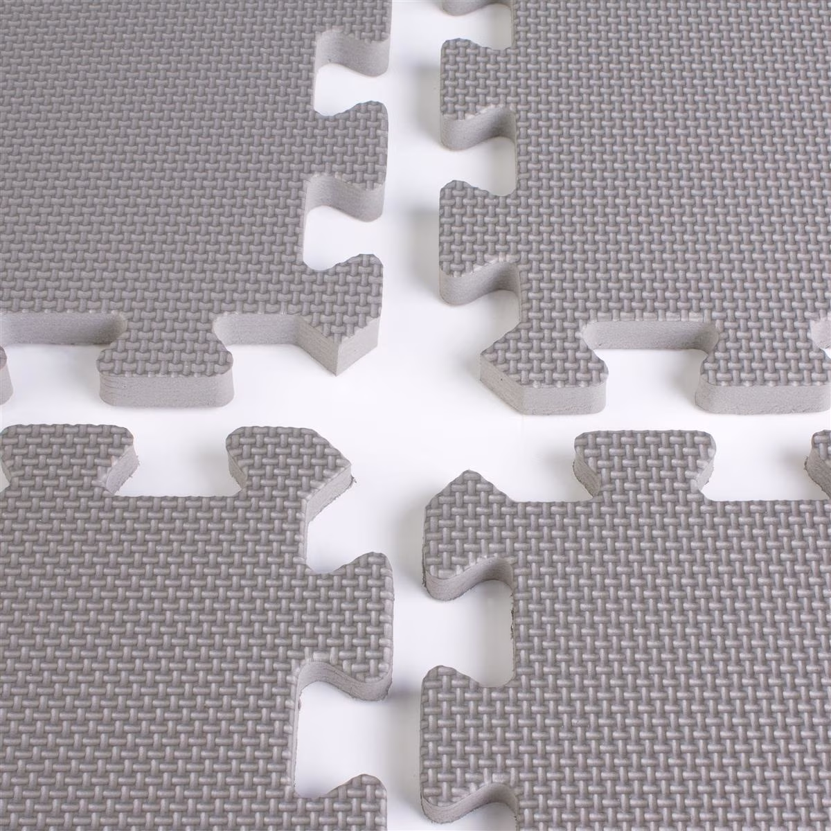 10' x 10' Interlocking Foam Mats for Floor, Anti-fatigue 2' x 2' Tiles are Perfect for Trade Shows - Black (TSFM10BK)