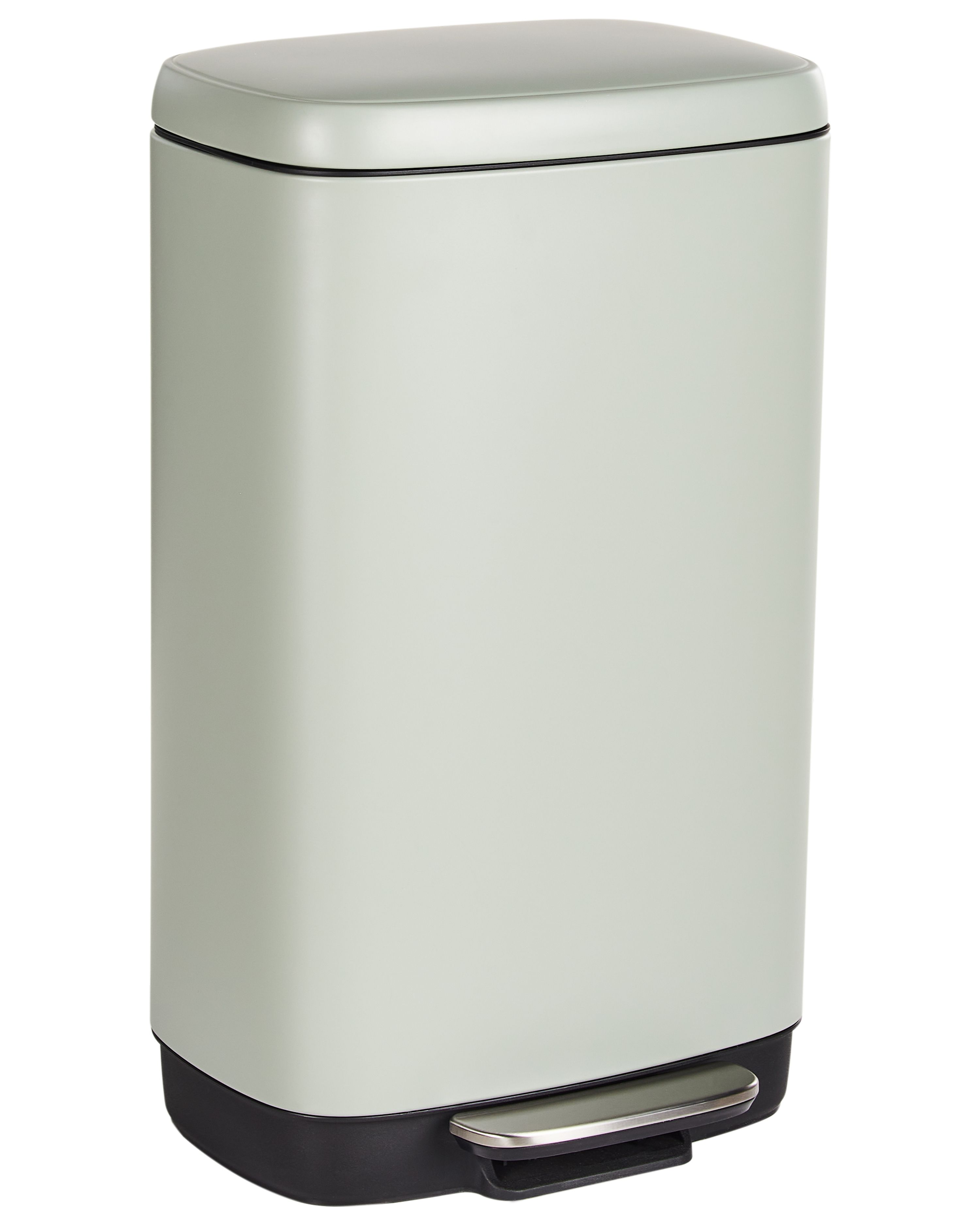Pedal Waste Bin 30 L ECOCOLLECT Metal Light Green