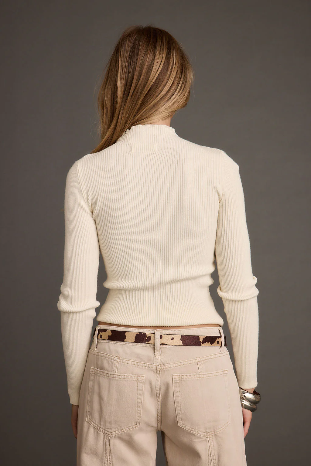 Robbie White Long Sleeve Turtleneck