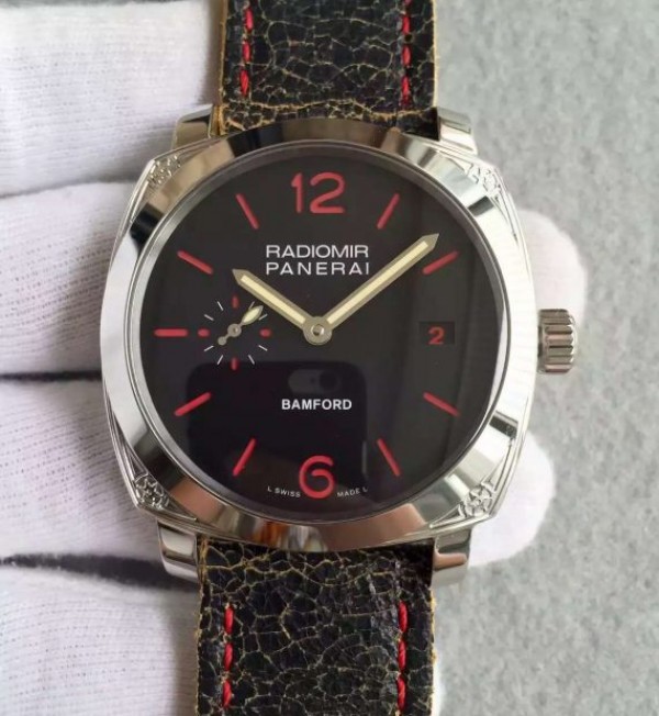 Replica Panerai N PAM514 Bamford Engraved Case Black Dial 7750 - Top club