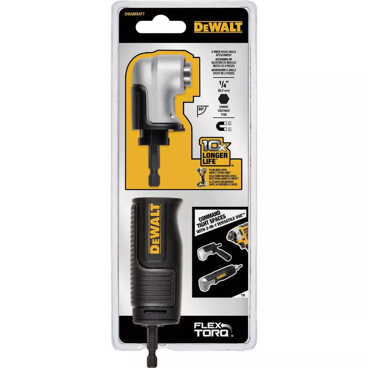 DEWALT FlexTorq 2-In-1 Modular Right Angle Attachment