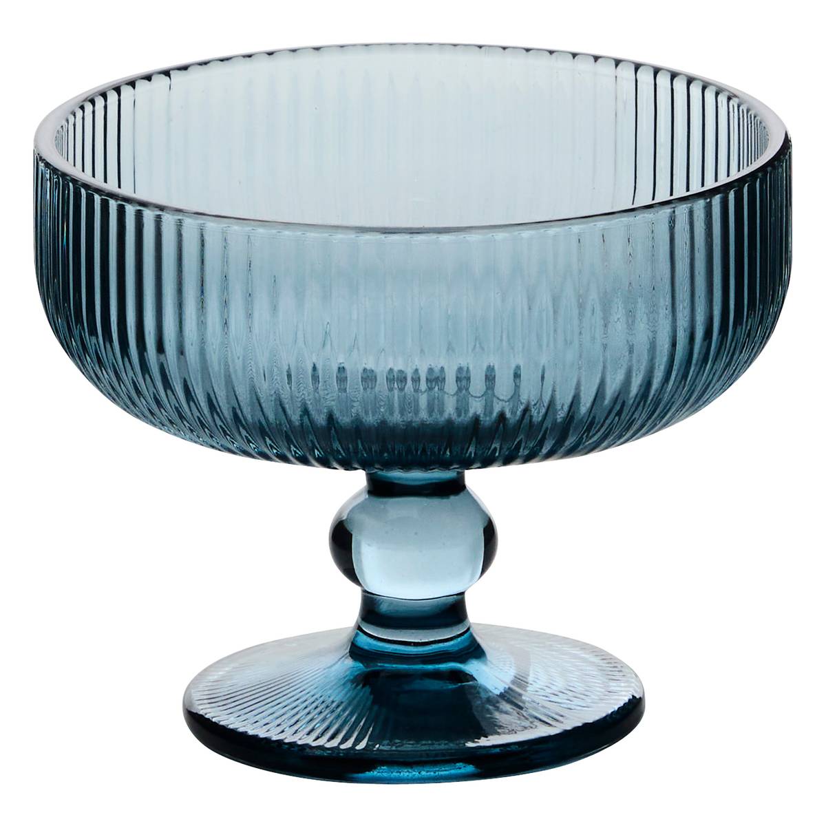 Ice cream bowl "Ema" Glass, 340 ml, Blue