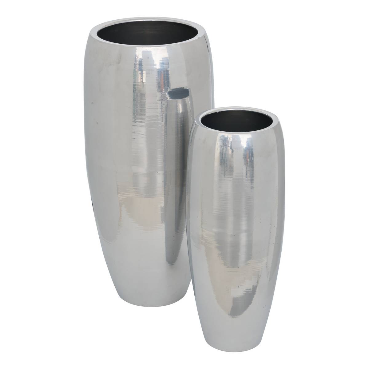 Planter "Reso" Silver, H.70 cm