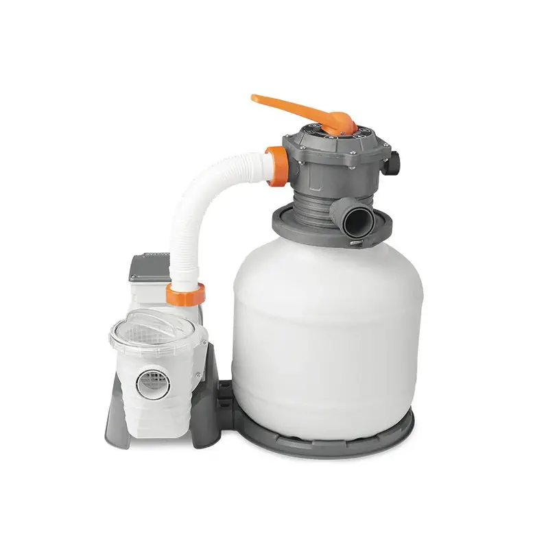 Bestway Flowclear Above-Ground Pool Sand Filter Pump, 2000 Gallon, Gray - Image 3 Bestway Flowclear Above-Ground Pool Sand Filter Pump, 2000 Gallon, Gray - Image 3