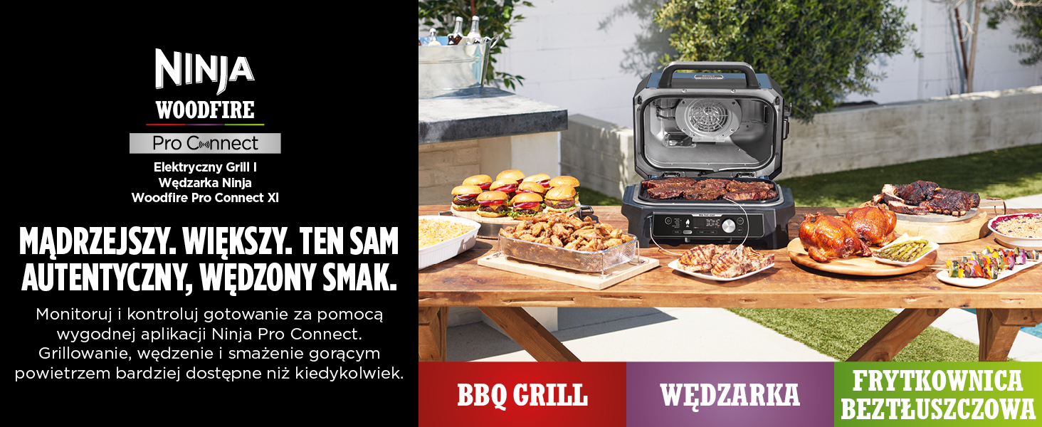 Ninja Woodfire Pro Connect XL Grill elektryczny OG901