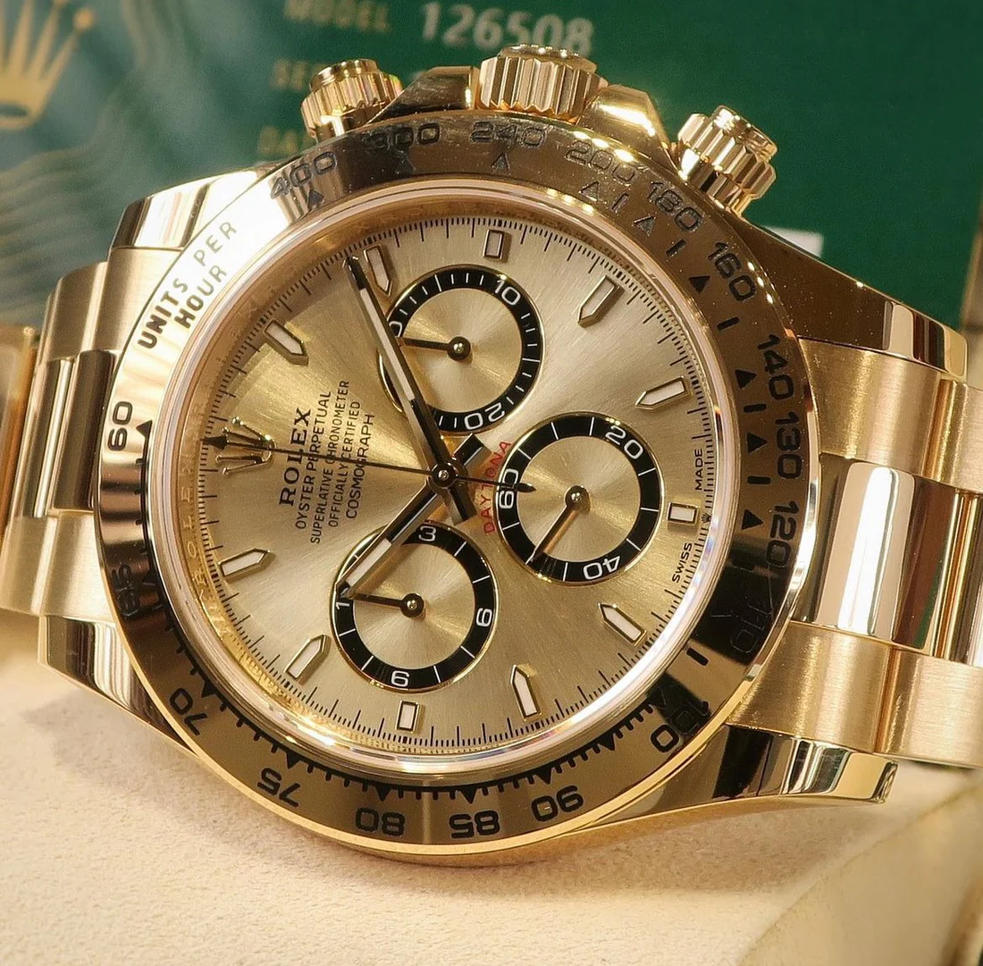 Rolex Cosmograph Daytona 40mm, 18k Yellow Gold, Ref# 126508-0005(1:1 replica) - Top club