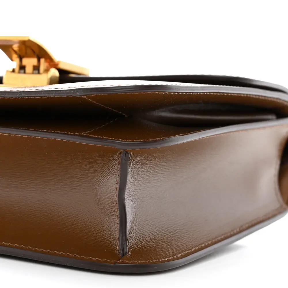 Celine Camel Box Replica Handbag with Gold Hardware1:1High-quality replica