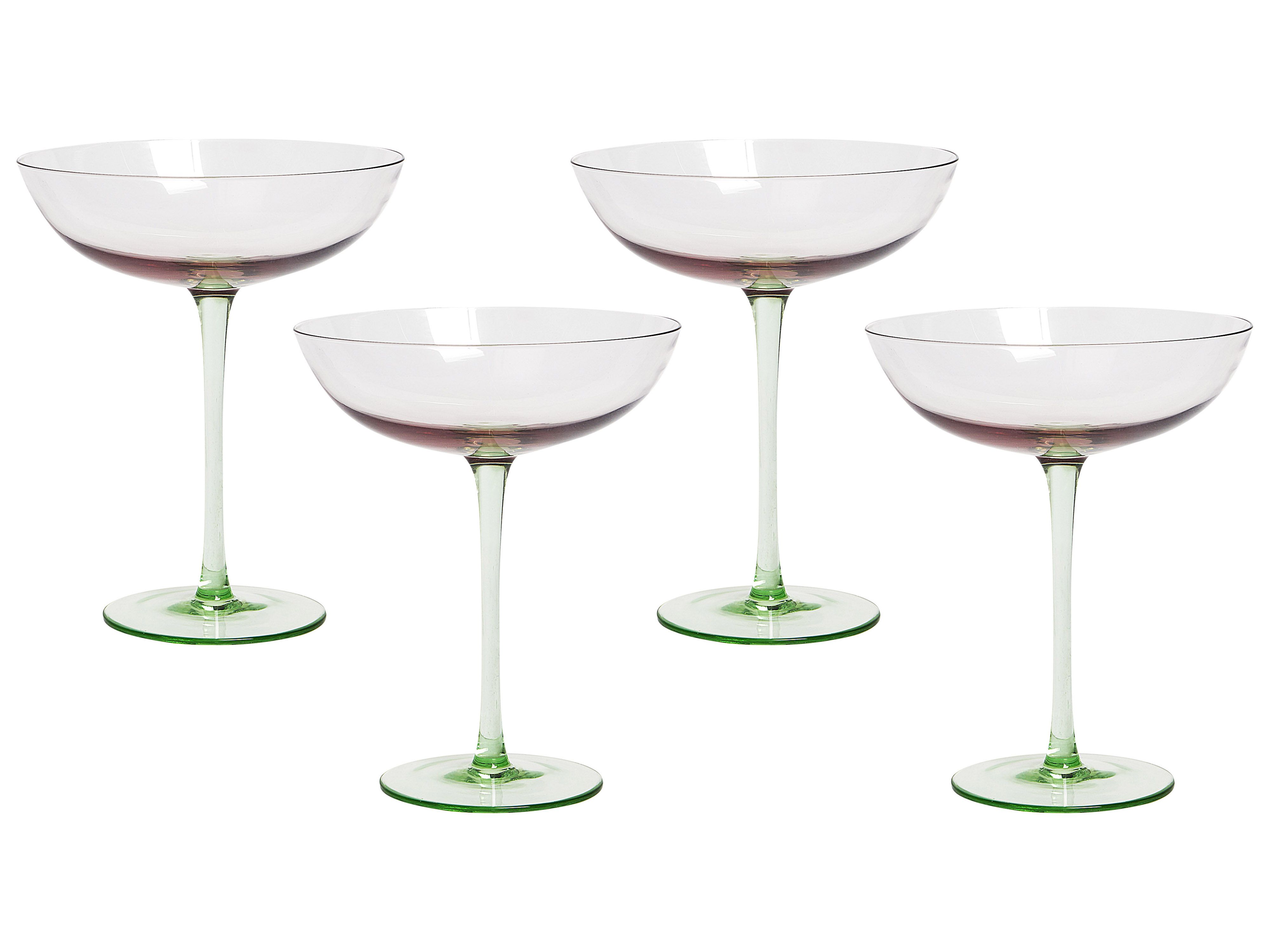 Set of 4 Martini Glasses DIOPSIDE 250 ml Pink