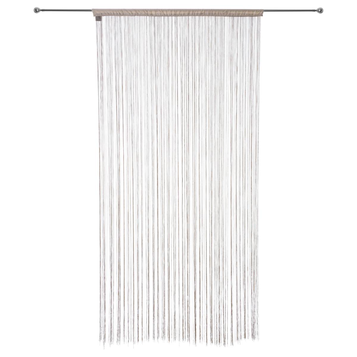 Thread curtain Beige, 90x200 cm