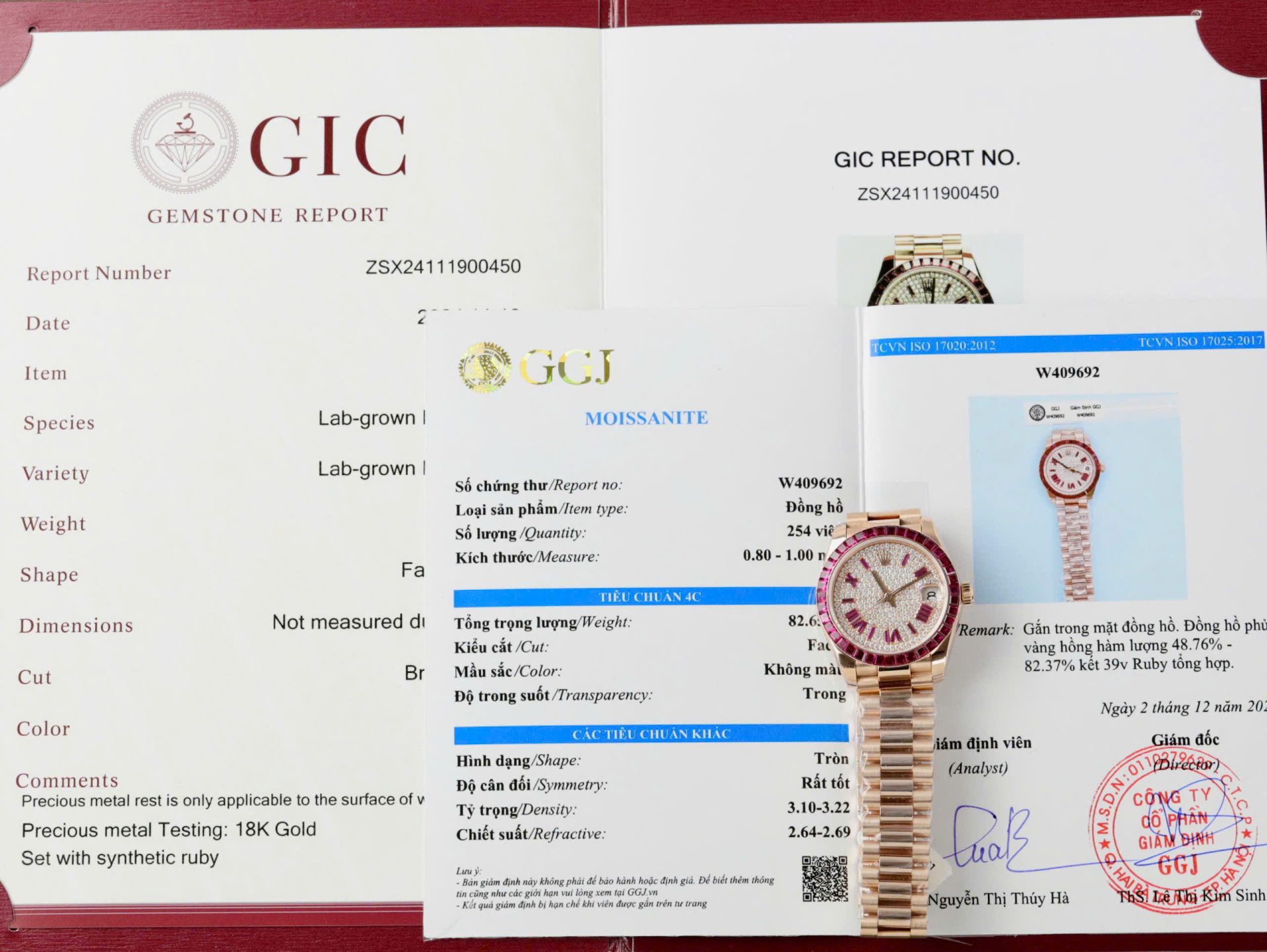Rolex DateJust Women Custom Gold Wrapped + Ruby Baguette + Diamonds Moissanite 31mm - Top club