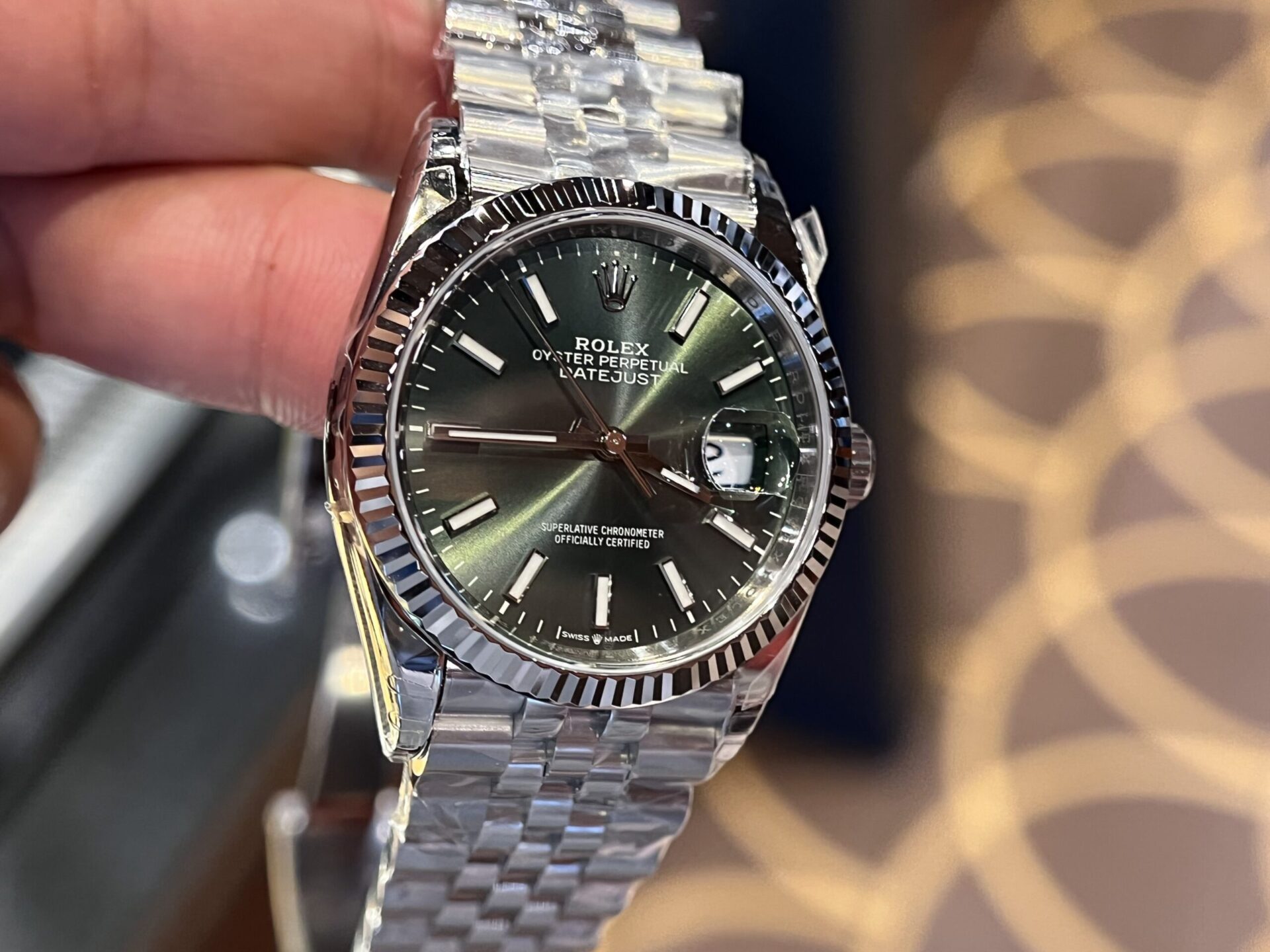 Rolex Replica Watch DateJust 126234 Green Dial VS Factory 36mm - Top club