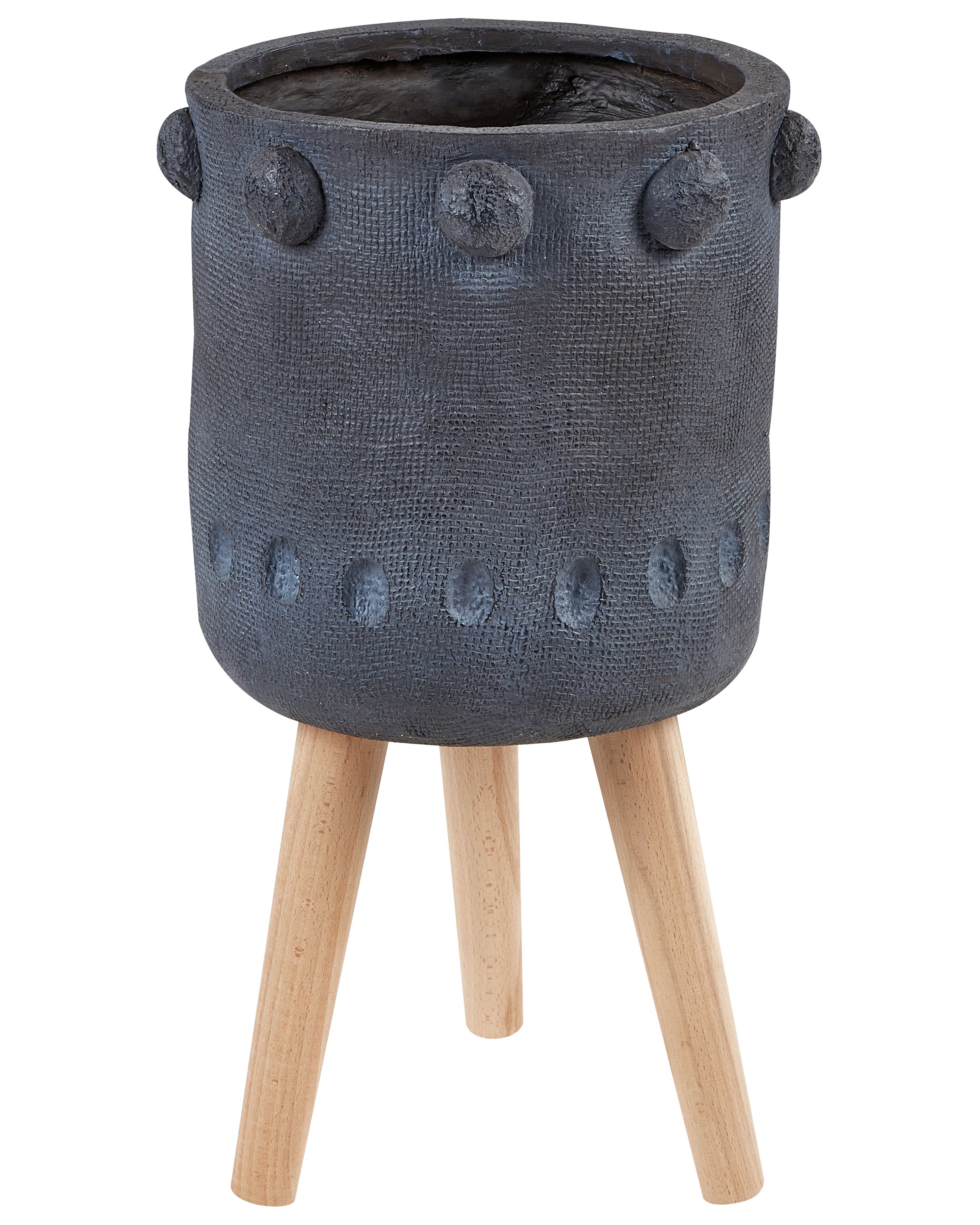 Elevated Plant Pot BRUNNERA 24 cm Graphite Grey