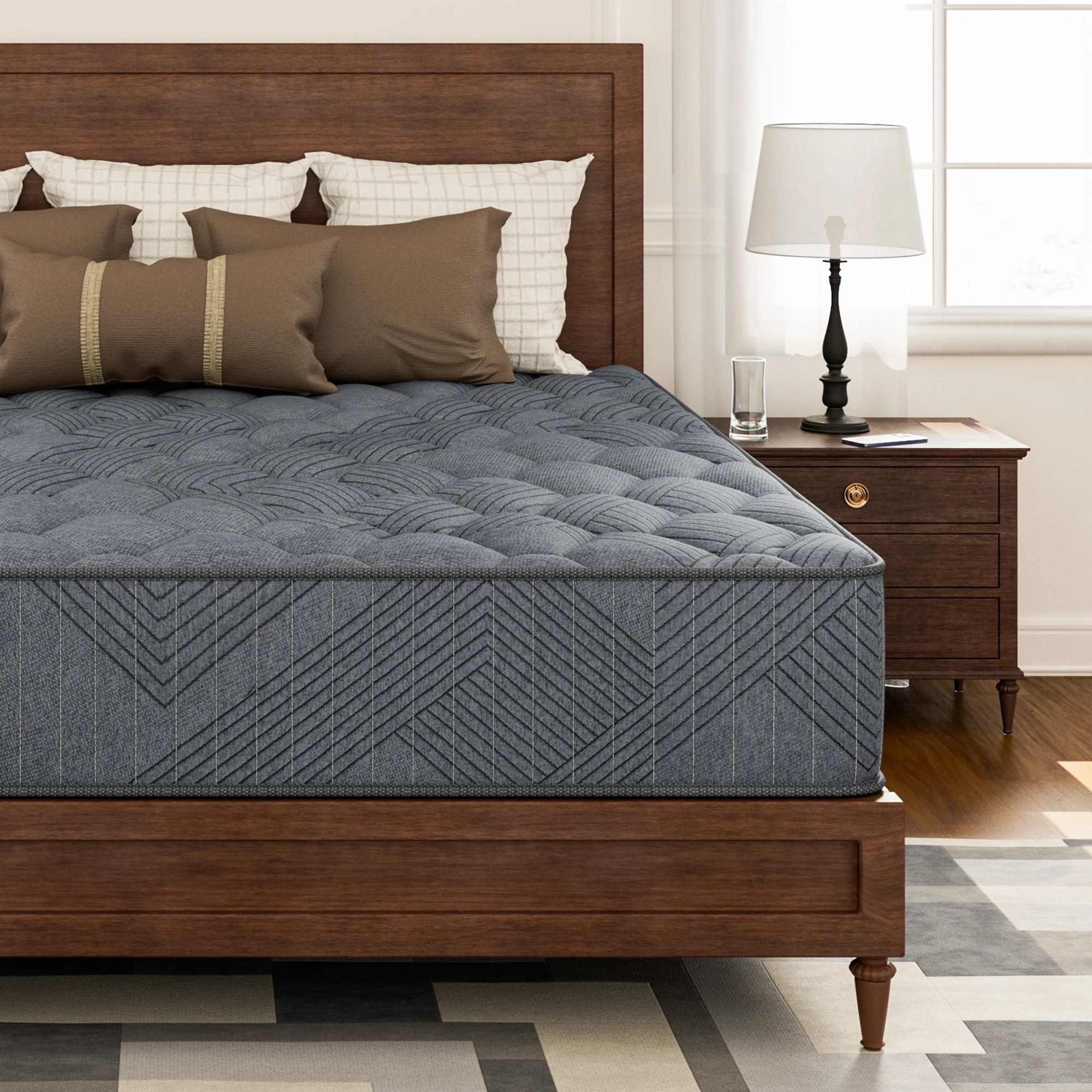 Babo Care Queen Hybrid Mattress, 12 inch Cooling-Gel Memory Foam and Individually Pocket Innerspring Mattress, CertiPUR-US Certified,Queen Size Mattress - Image 9