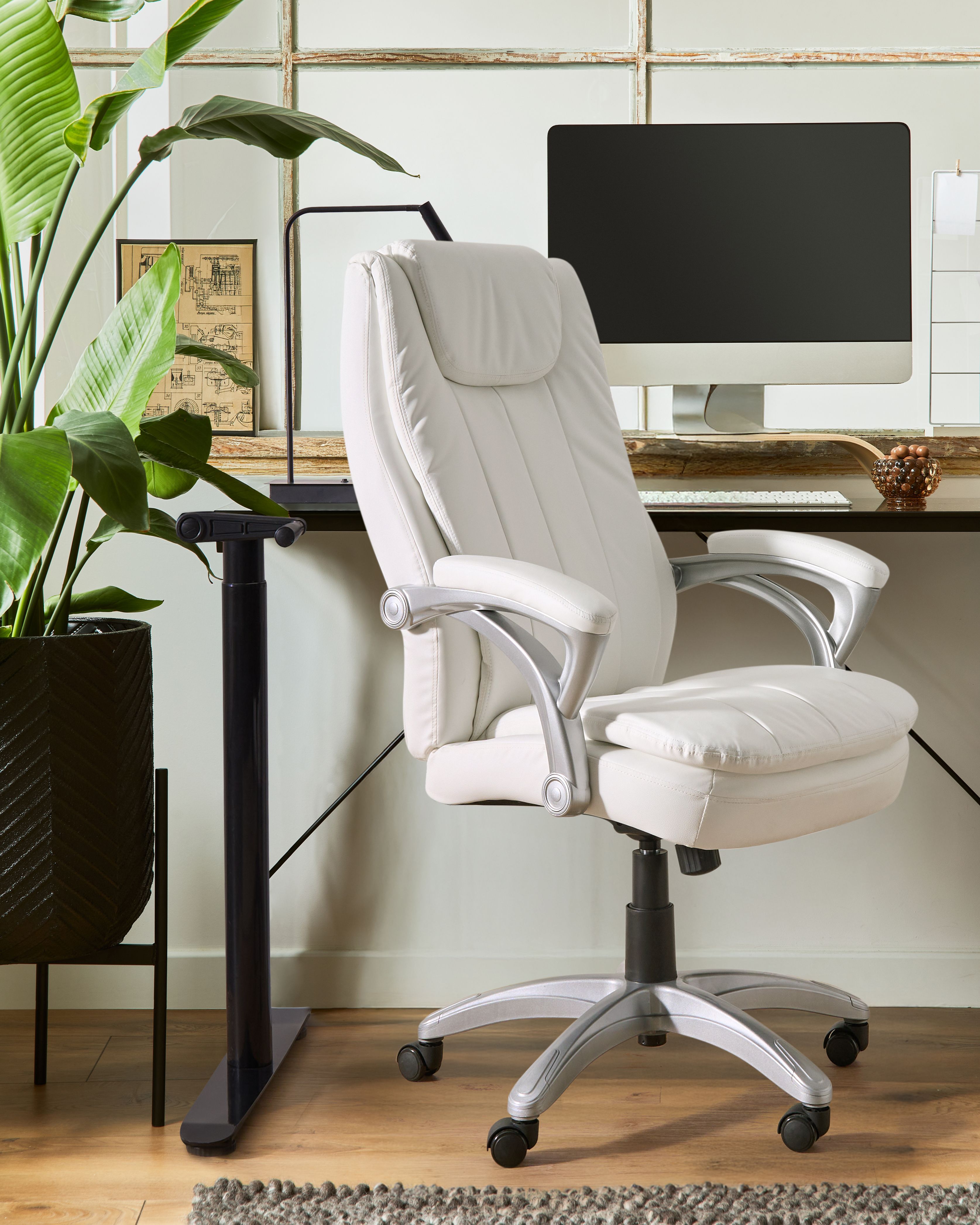 Executive Chair CHIEF Faux Leather Off-White