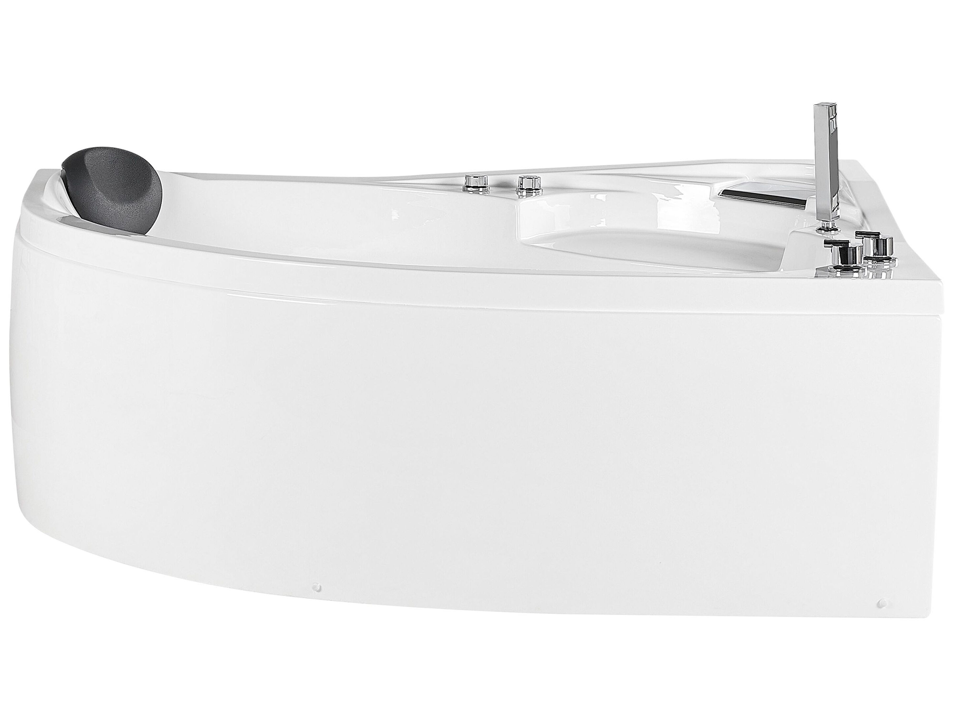 Corner Hot Tub with LED NEIVA Left Hand 1500 x 1000 mm White