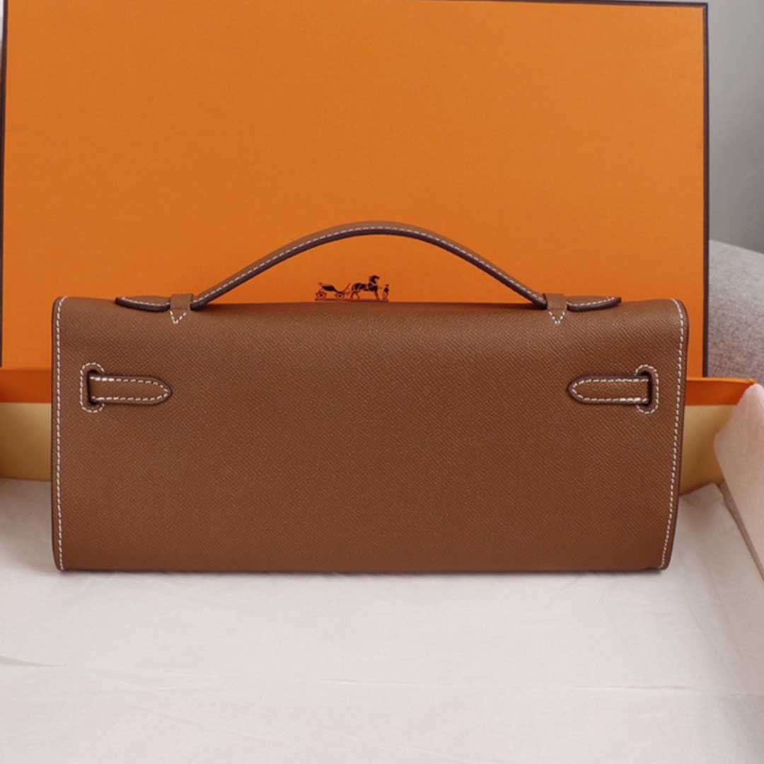 Replica Hermes Aaa-Kelly Cut Pochette Black/Brown/Blue1:1High-quality replica