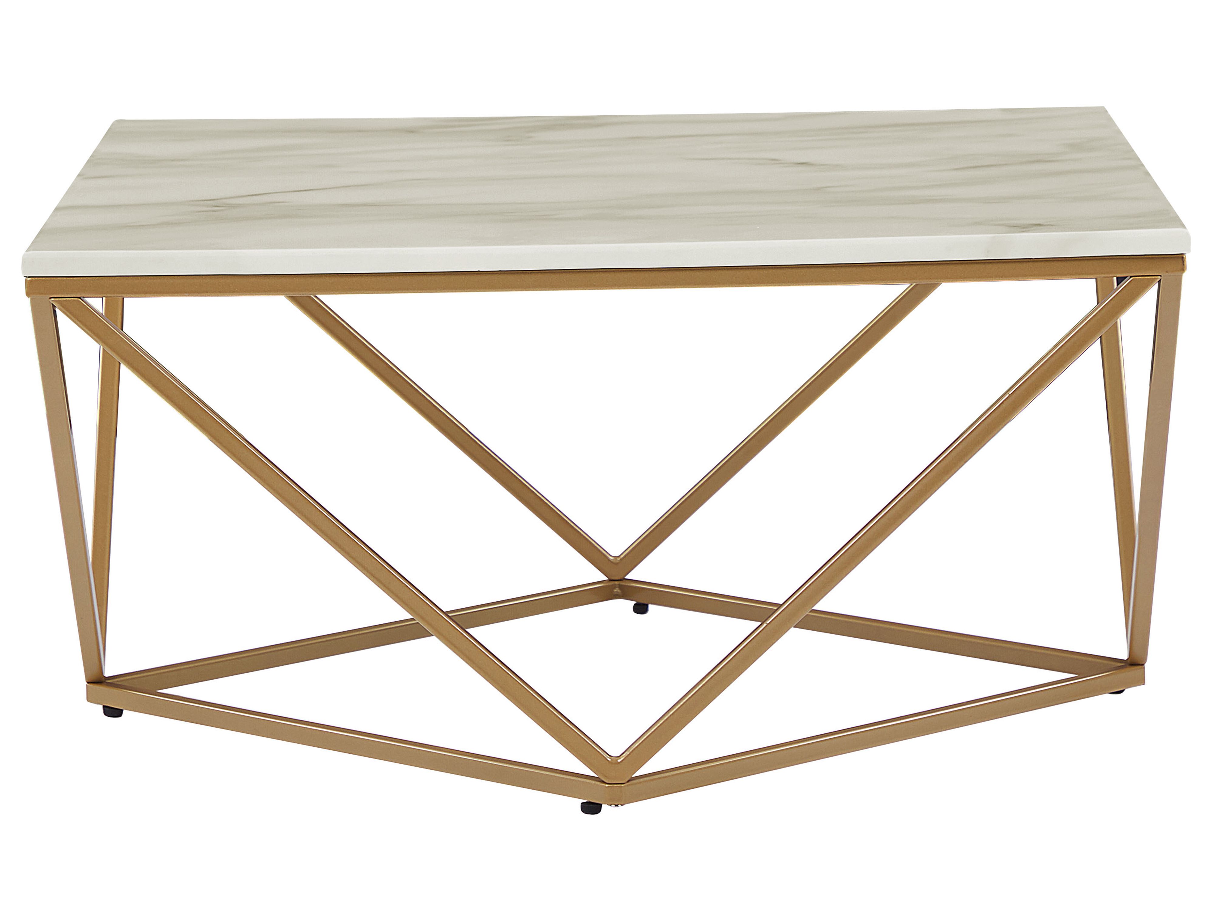 Coffee Table MALIBU Marble/ Gold