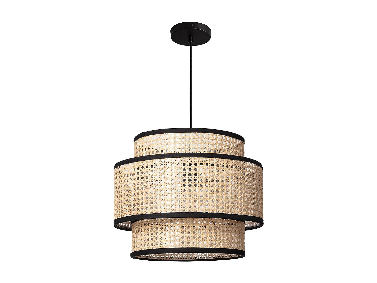 Suspension Rotin Huela Triplo Naturel
