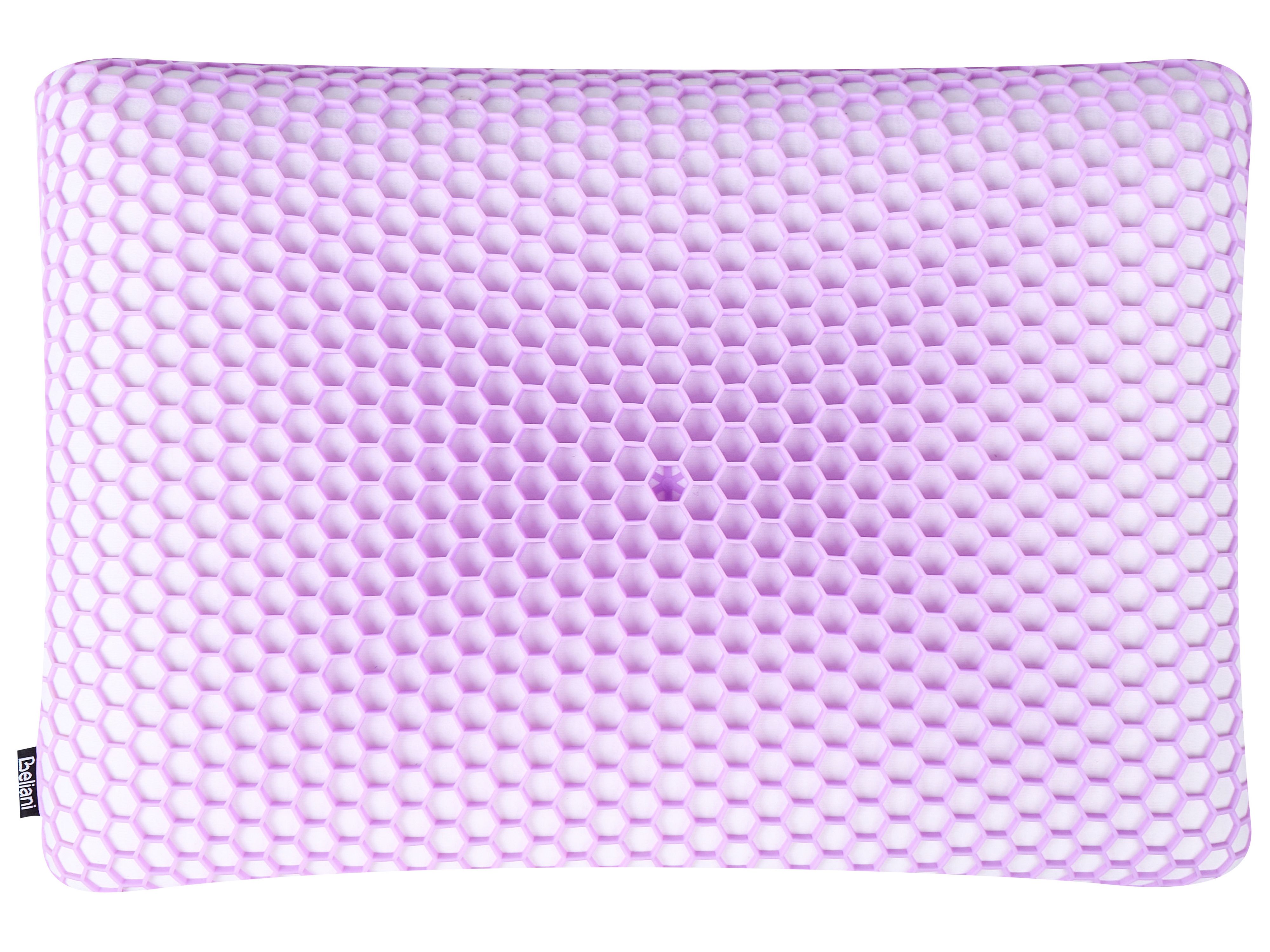 Bed Pillow ATHOS Low Memory Foam 55 x 35 cm Violet