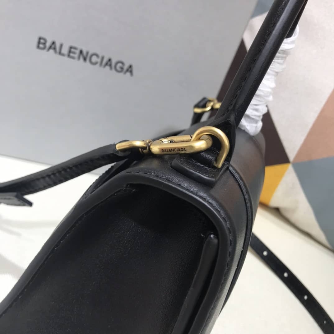 Balenciaga Hourglass Leather Top Handle Replica Bag - Replicaclubs
