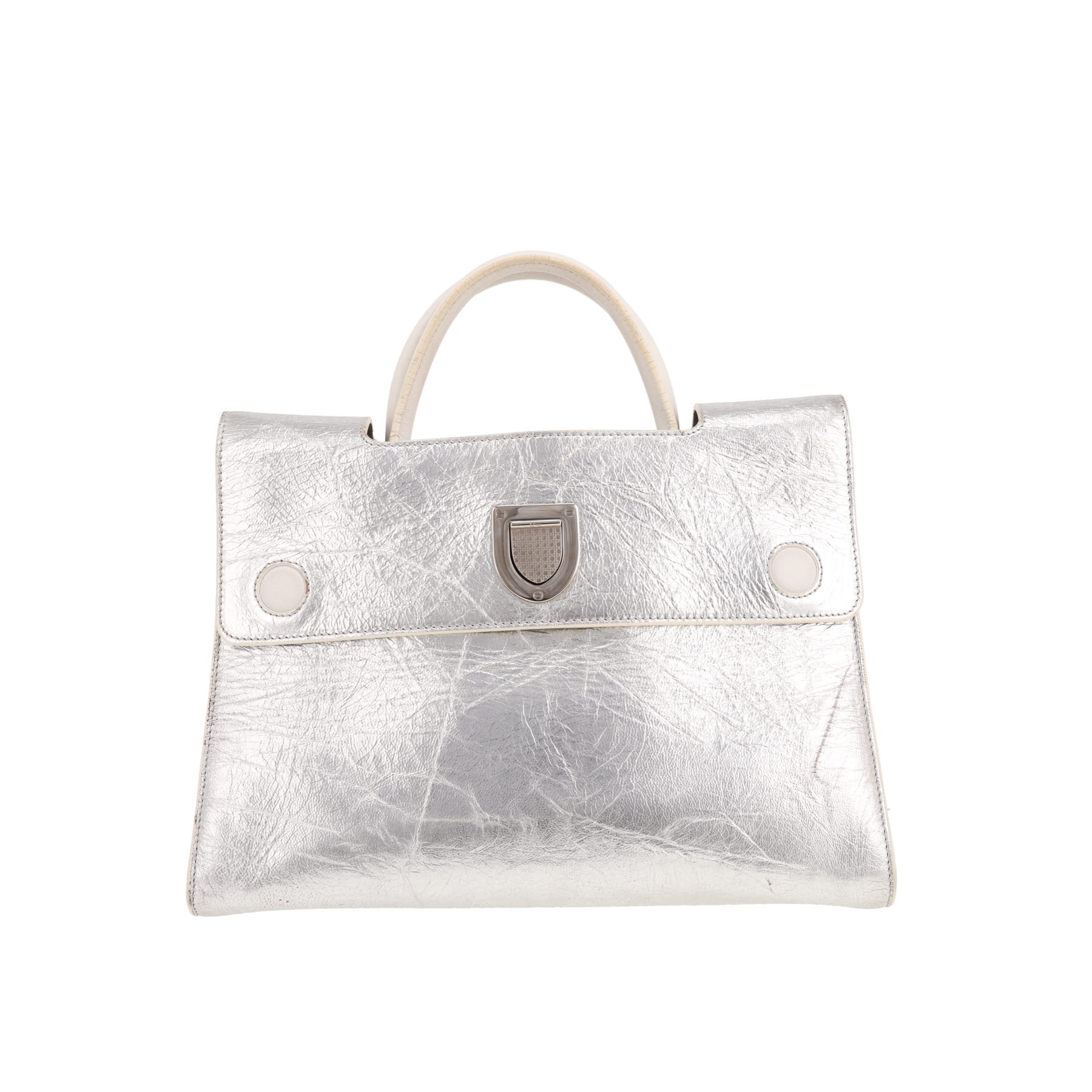 Dior Diorever handbag in silver leather1:1High-quality replica