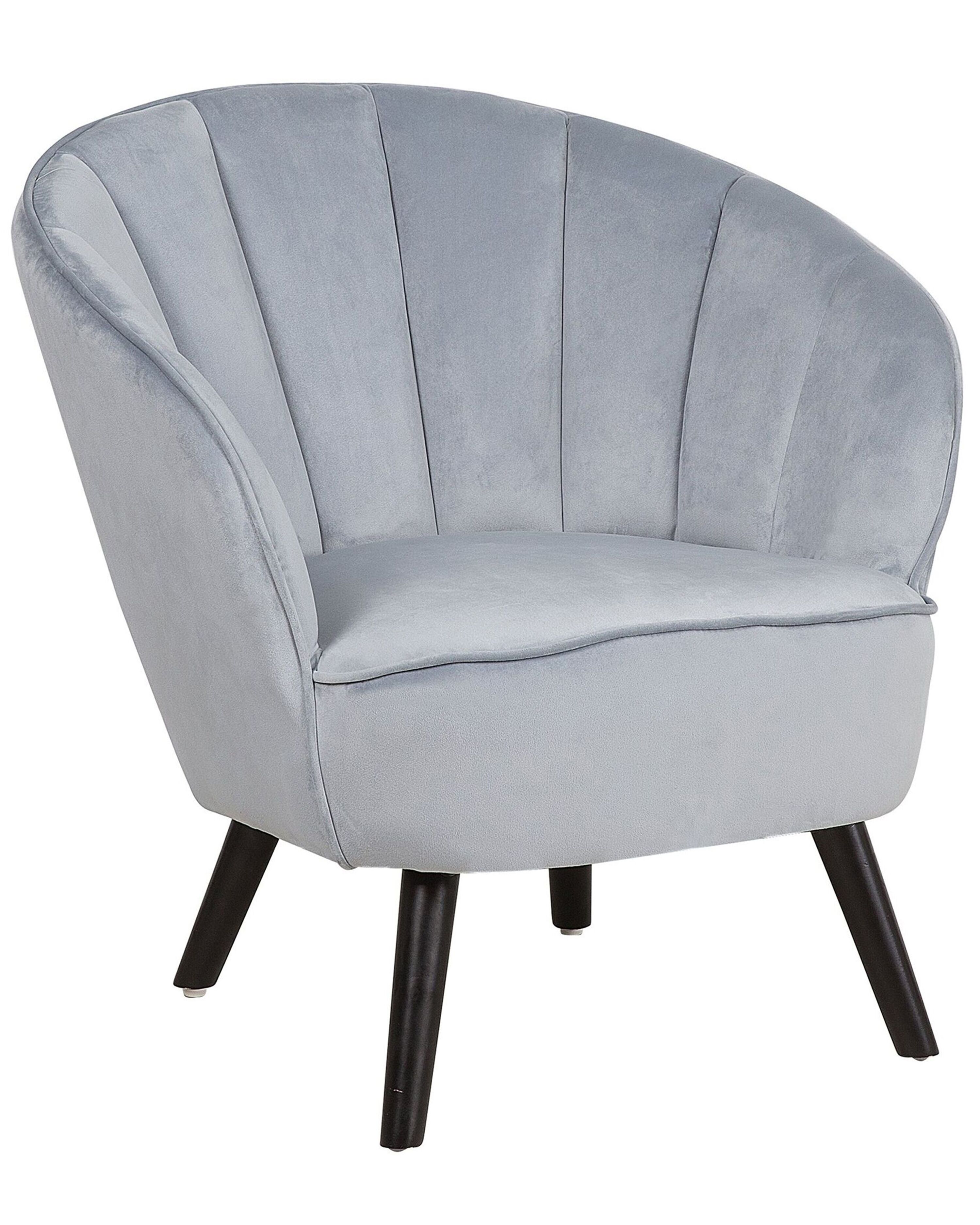 Armchair DALA Velvet Light Grey