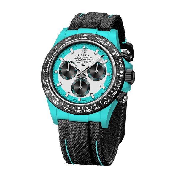 ROLEX Diw Daytona quartz fiber celeste invert 40mm oyster black(1:1 replica) - Elite Watch Atelier