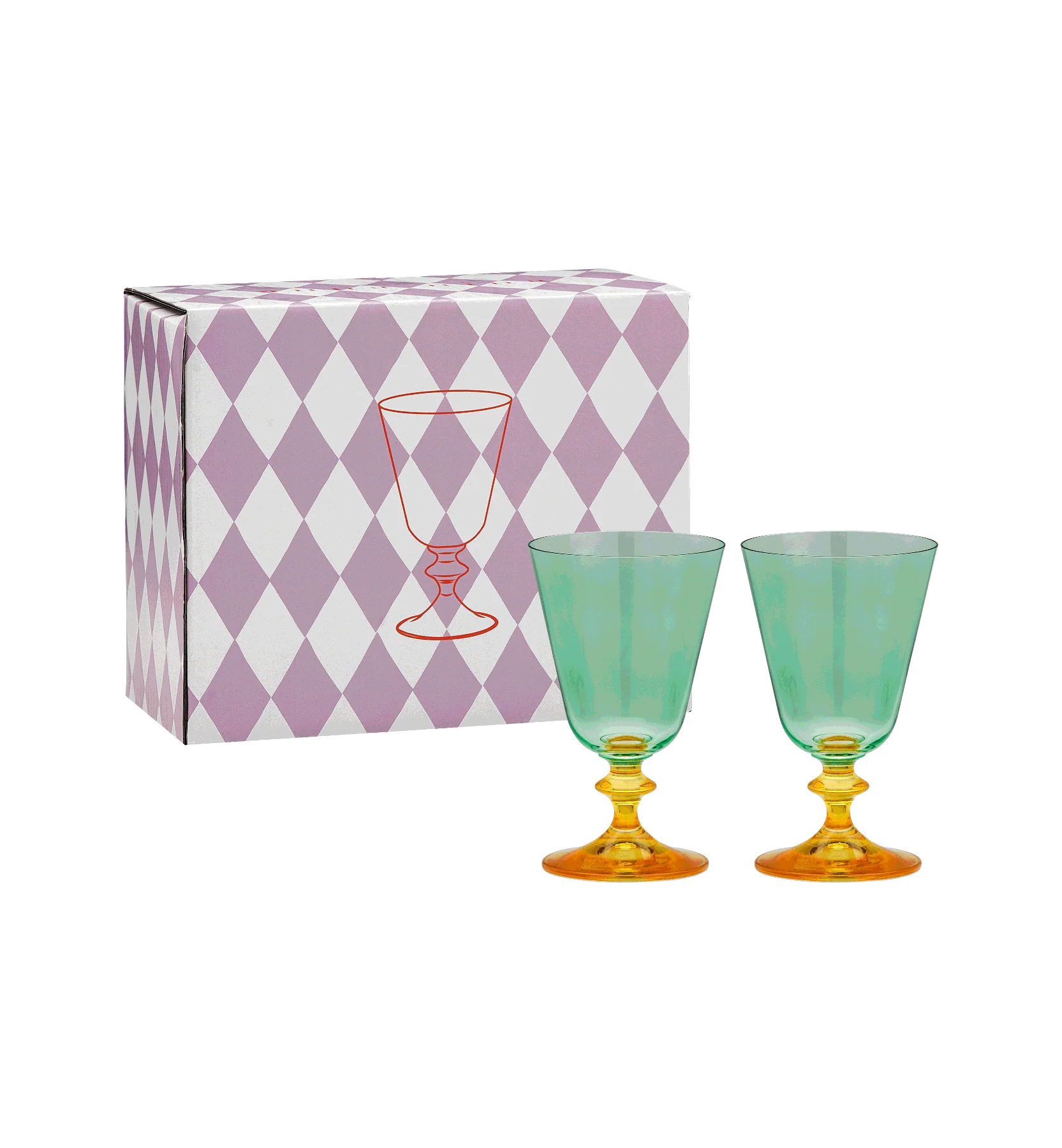 Arancia Short Wine Glass Set of 2