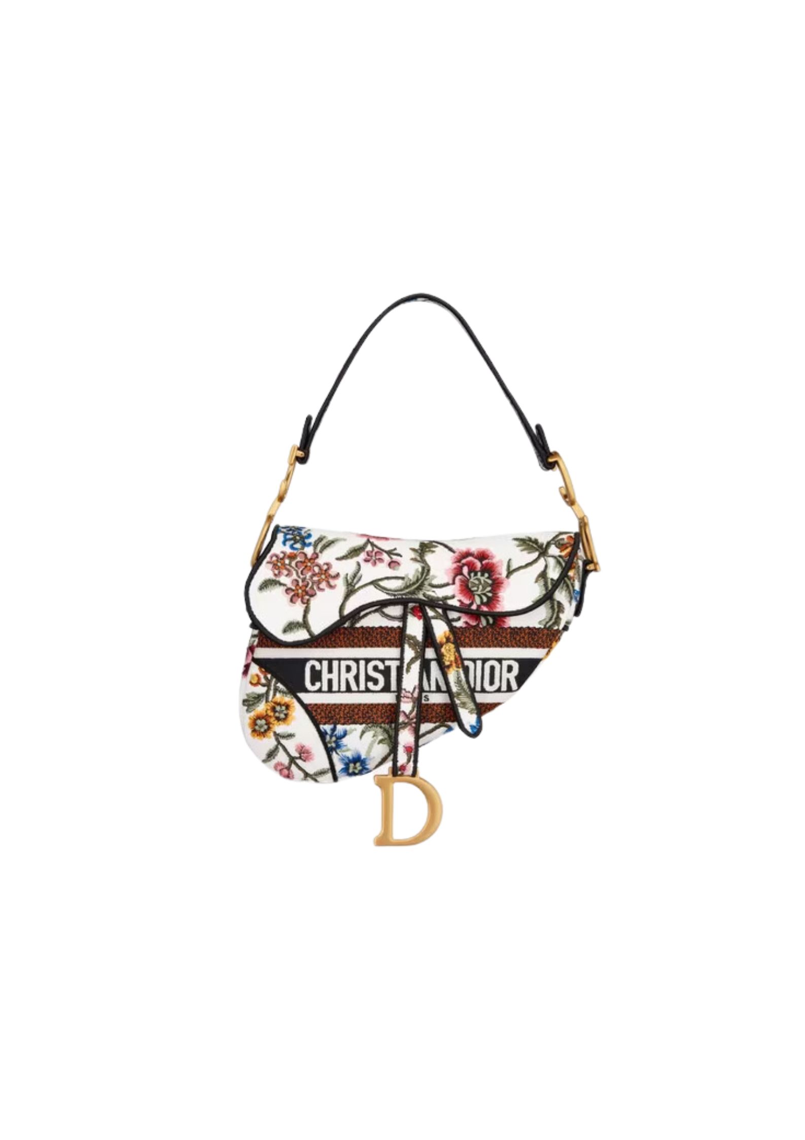 Christian Dior Saddle Bag White For Women 10in/25.5 cm M0446CEAU_M933