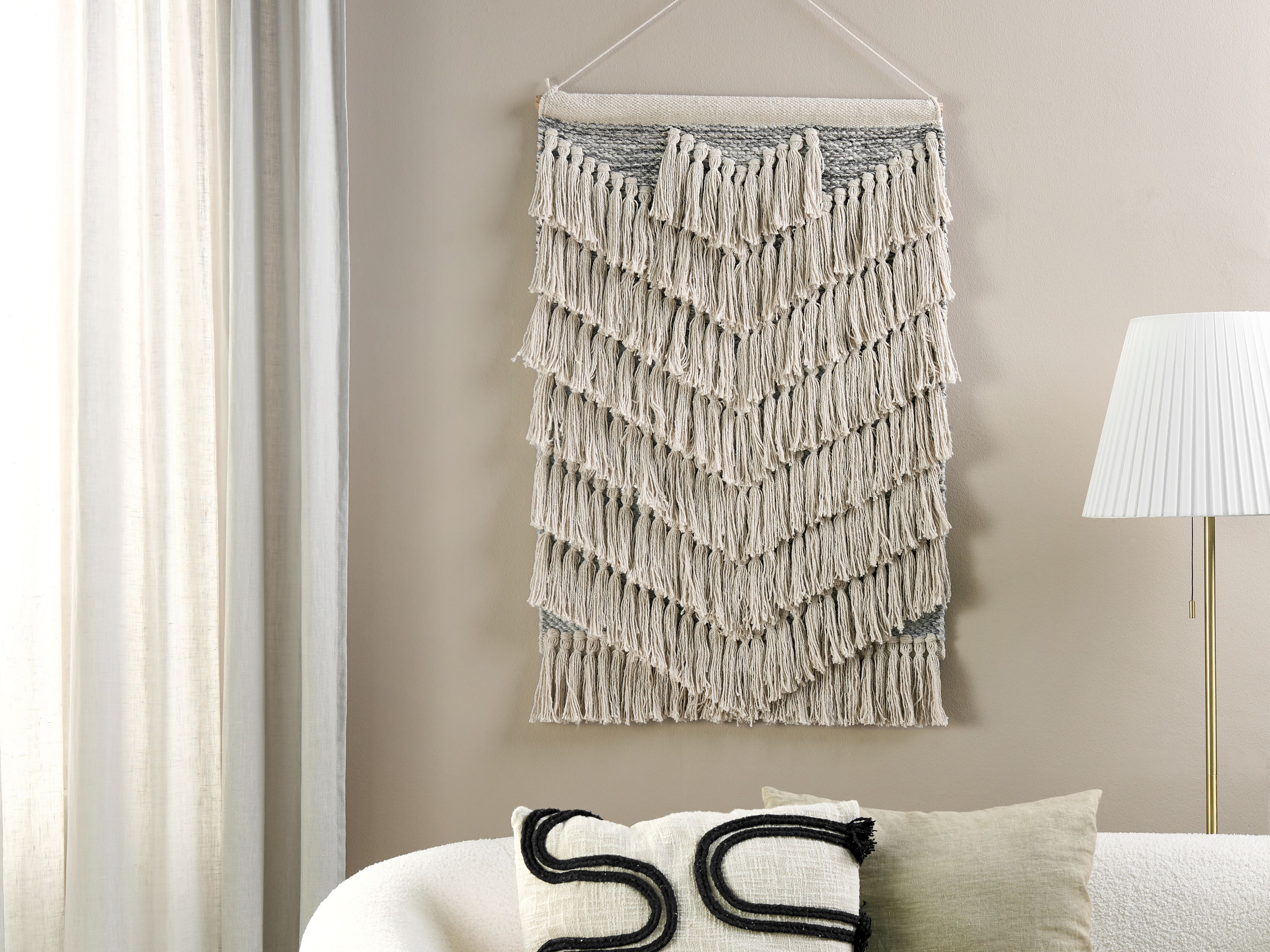 Fabric Wall Hanging KOTRA Cotton 106 cm Beige