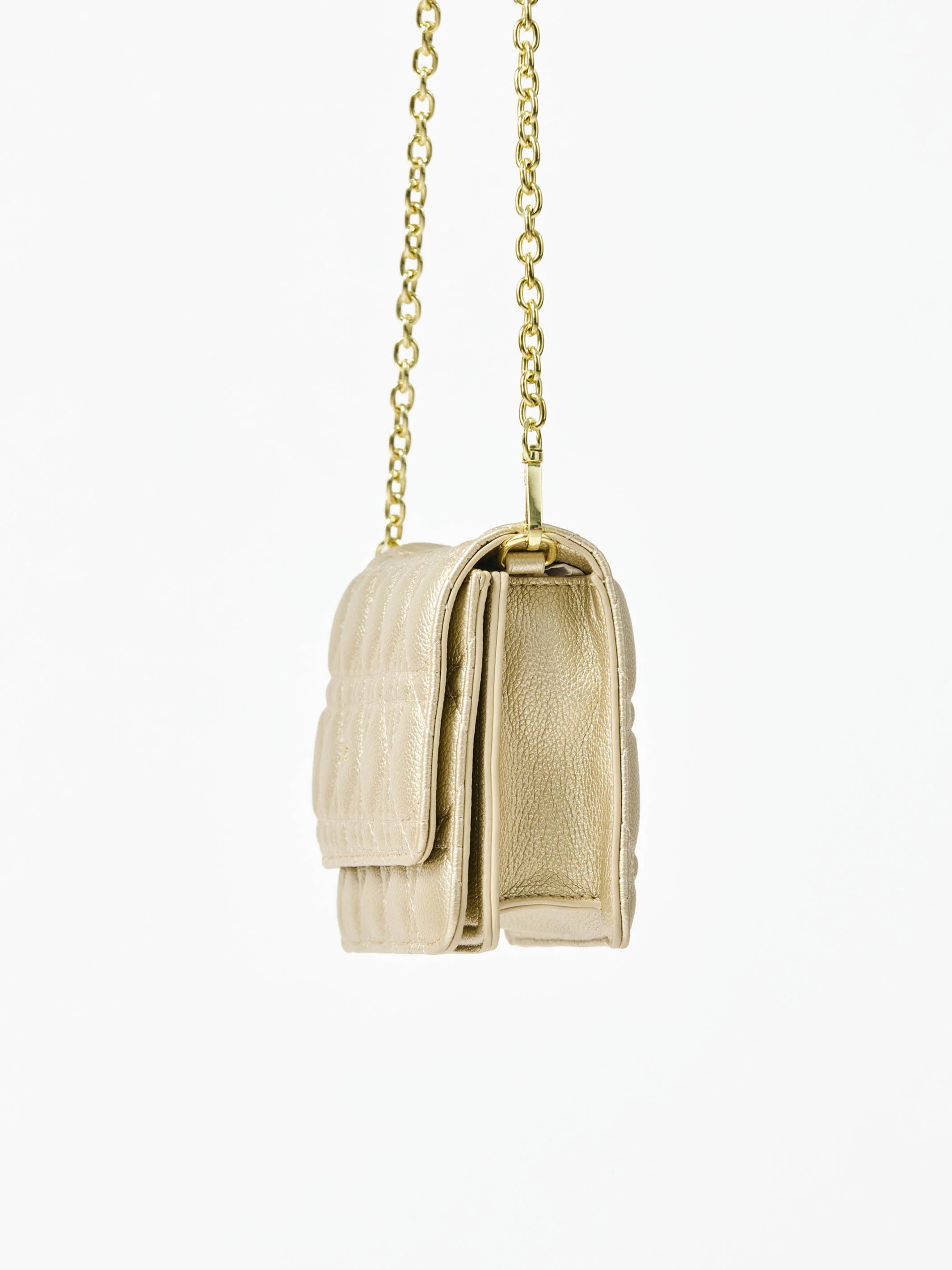 Night Out Quilted Crossbody Bag | Champagne