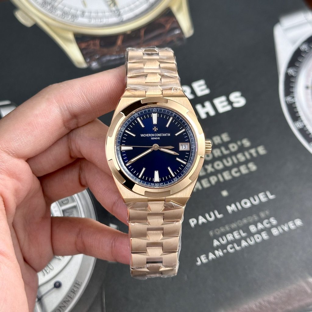 Vacheron Constantin Replica Watch Overseas 4500V Rose Gold Blue Dial PPF 41mm - Top club