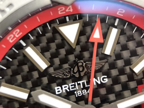 Replica Breitling Avenger GMT PVD GF Carbon Fiber Dial Red Rubber Strap A2836 - Top club