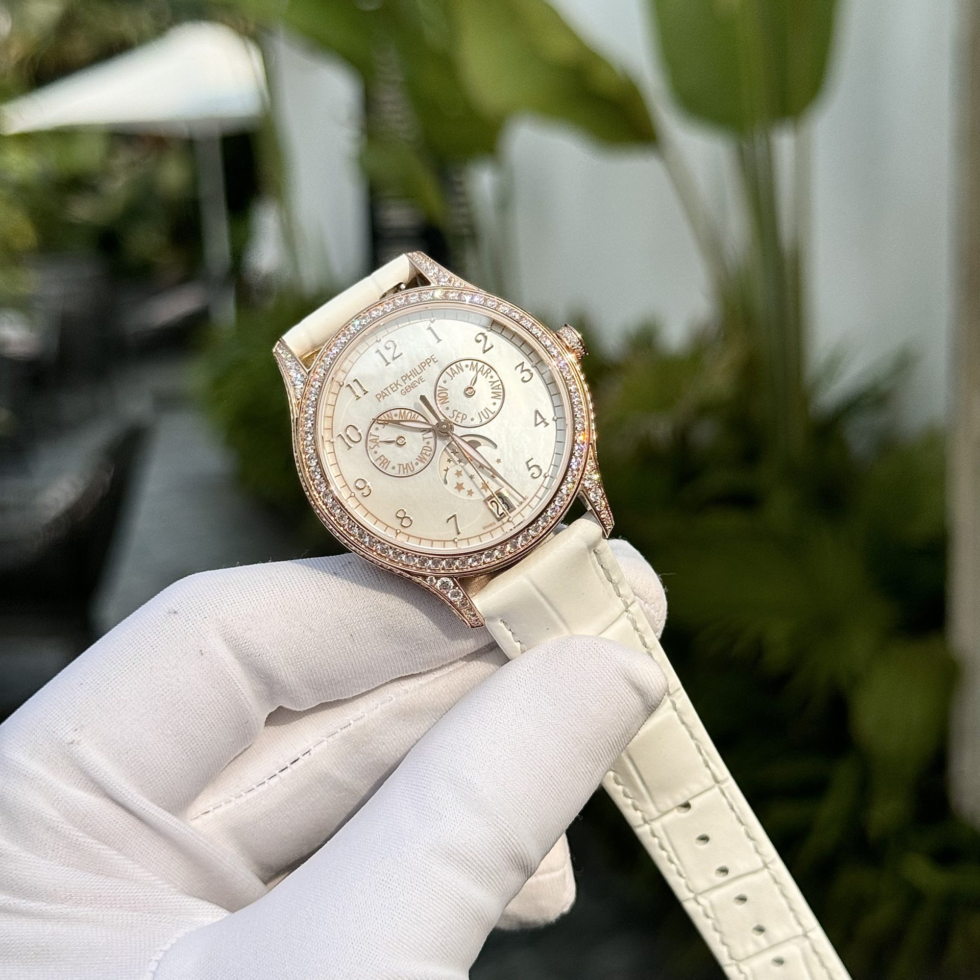 Patek Philippe Replica Watch Complications 4947R White Leather Strap 38mm - Top club