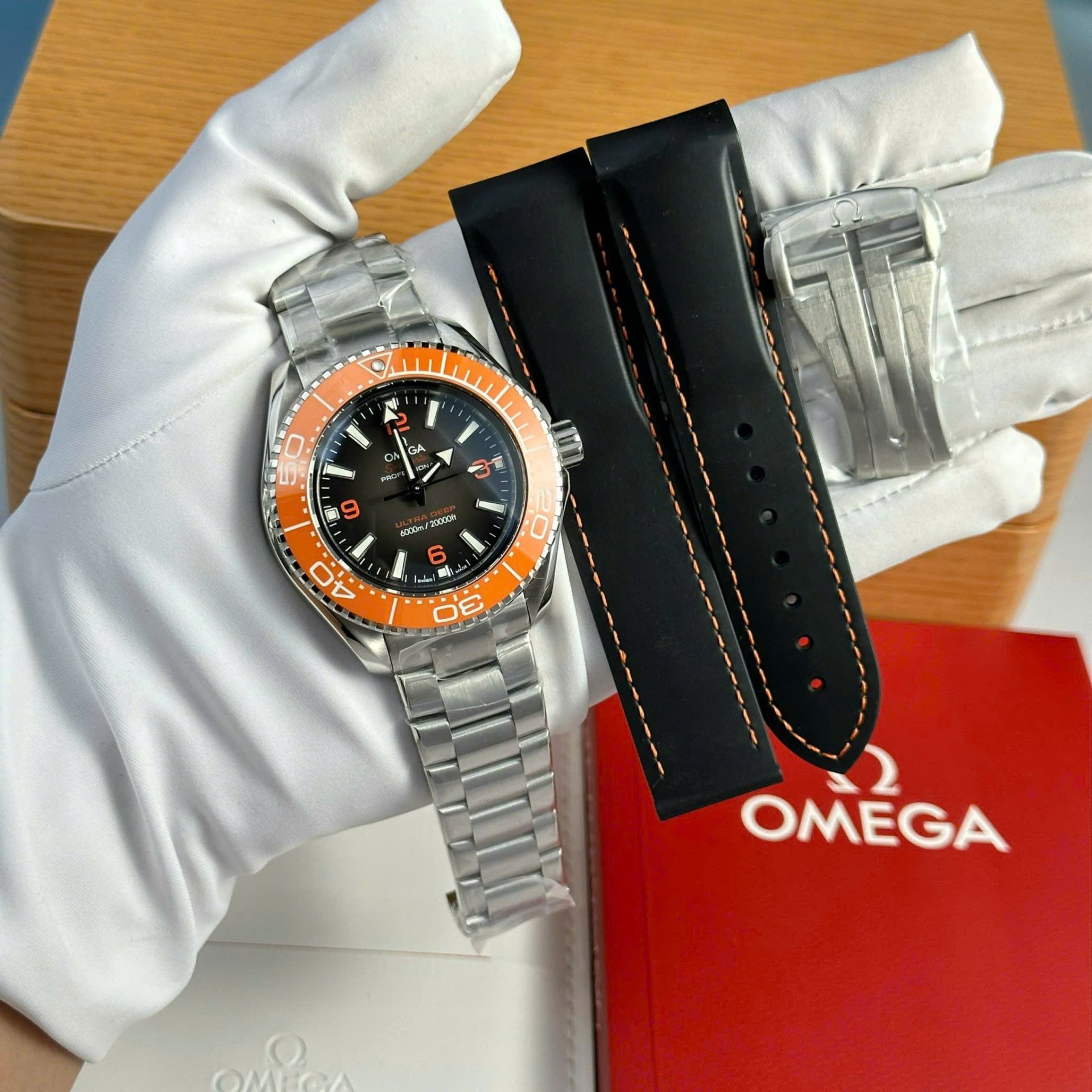Omega Seamaster Planet Ocean 6000M Ultra Deep Replica Watch Black Dial VS Factory 45.5mm - Elite Watch Atelier