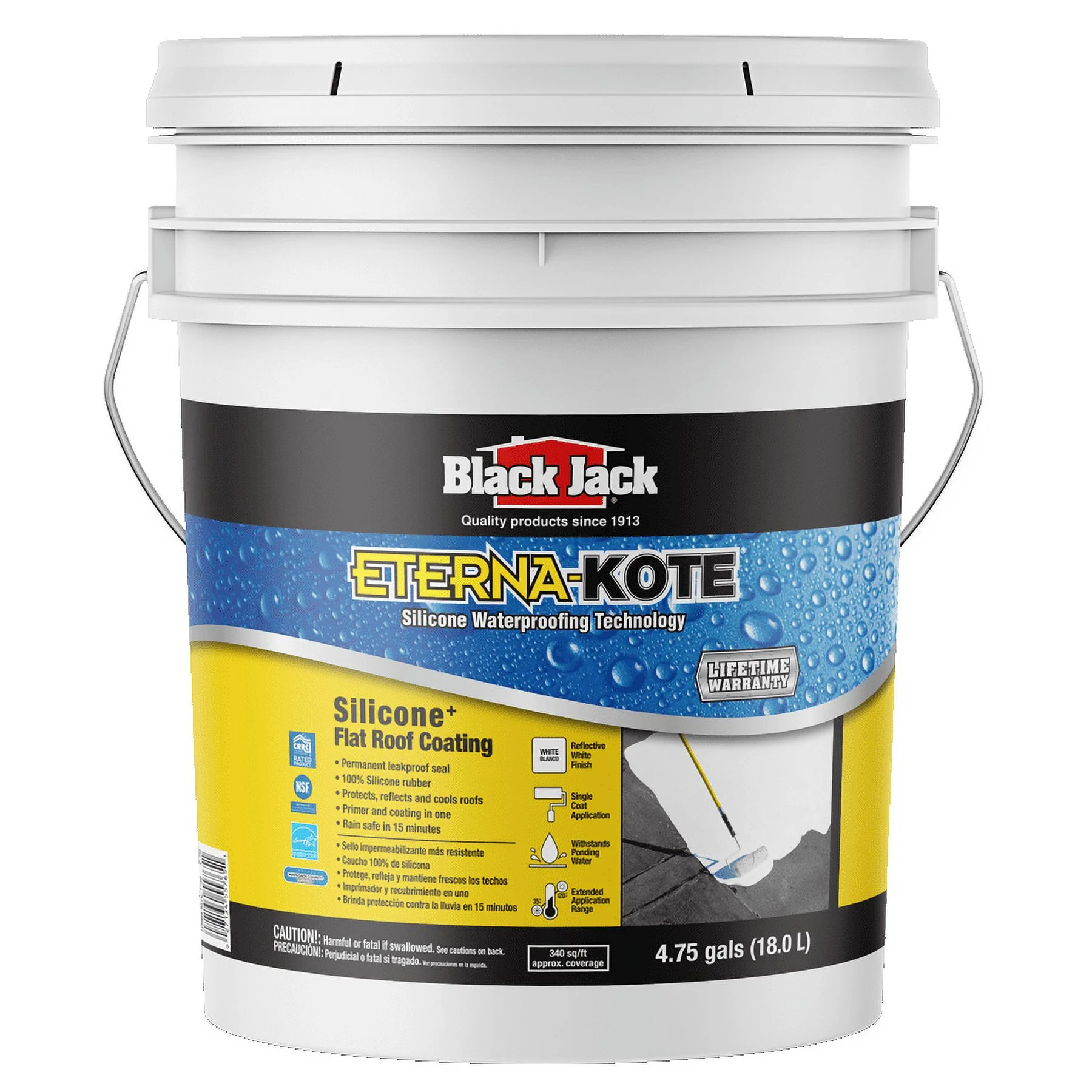 Black Jack Eterna-Kote 100% Silicone+ Roof Coating