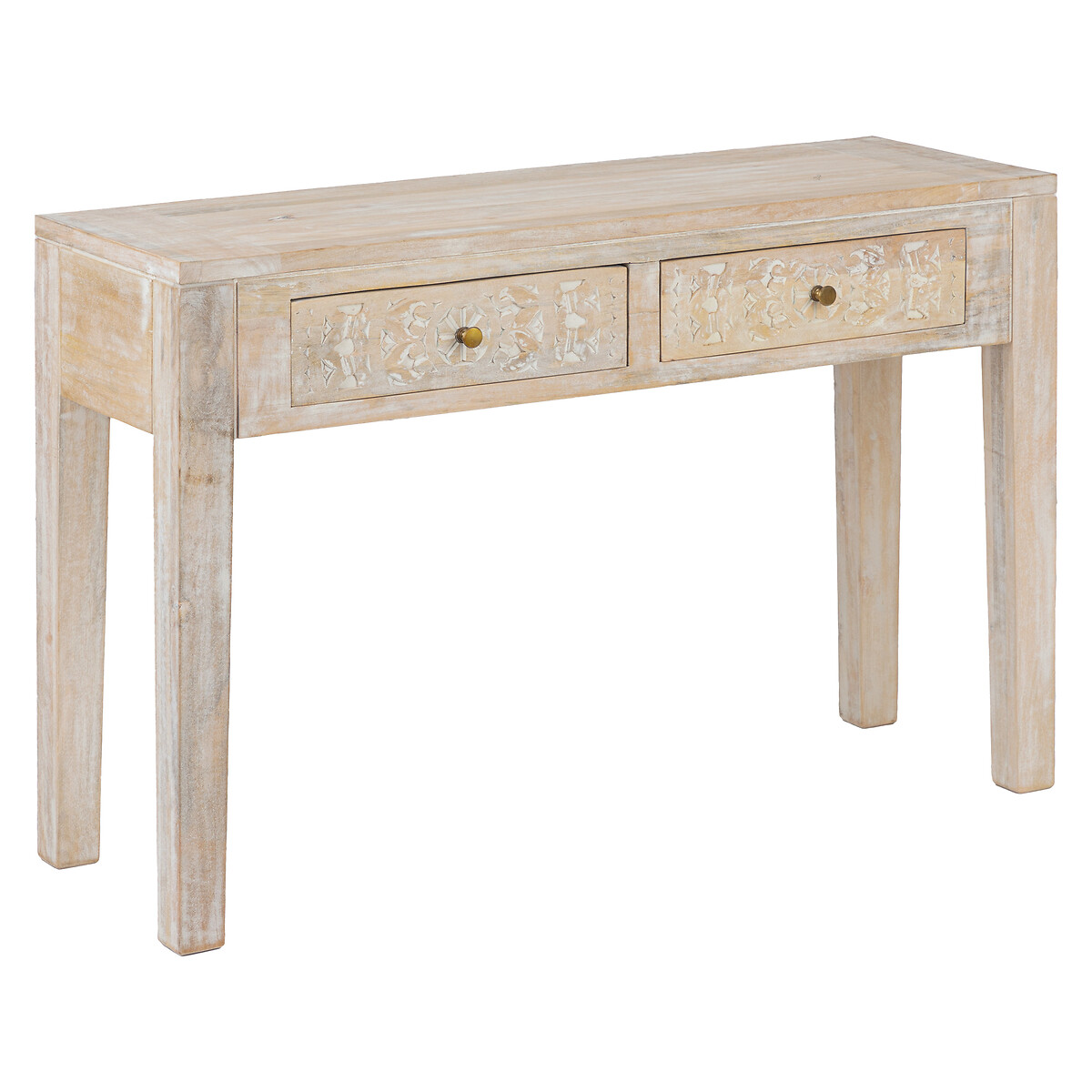 2-drawer console table "Shirel" Mango tree, L.120 cm